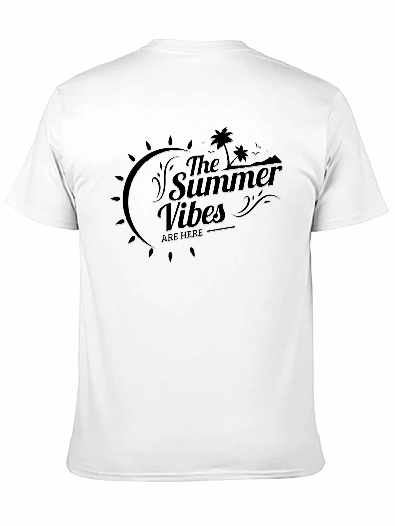 Summer Vibes Black T-Shirt