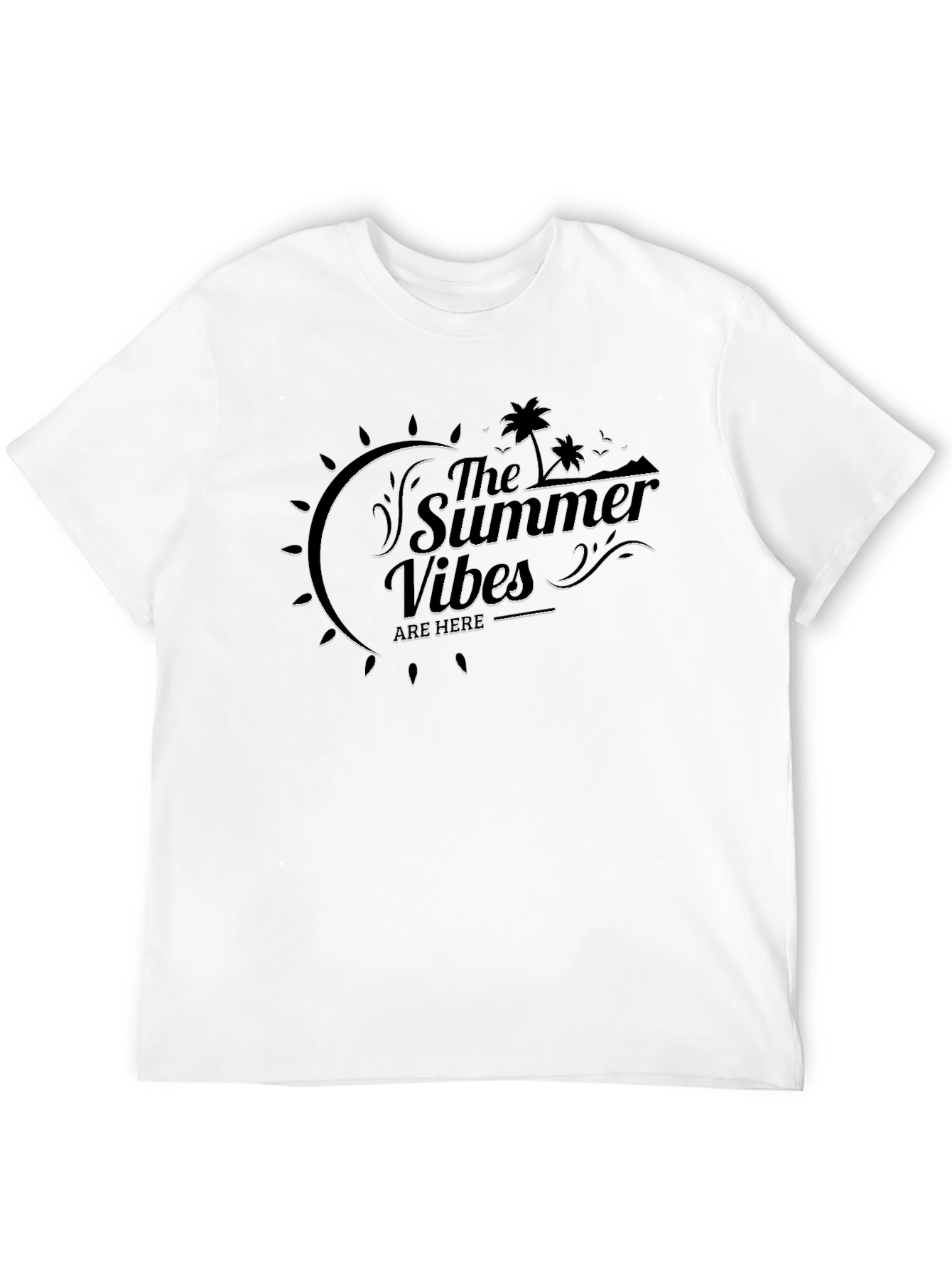 Summer Vibes Black T-Shirt