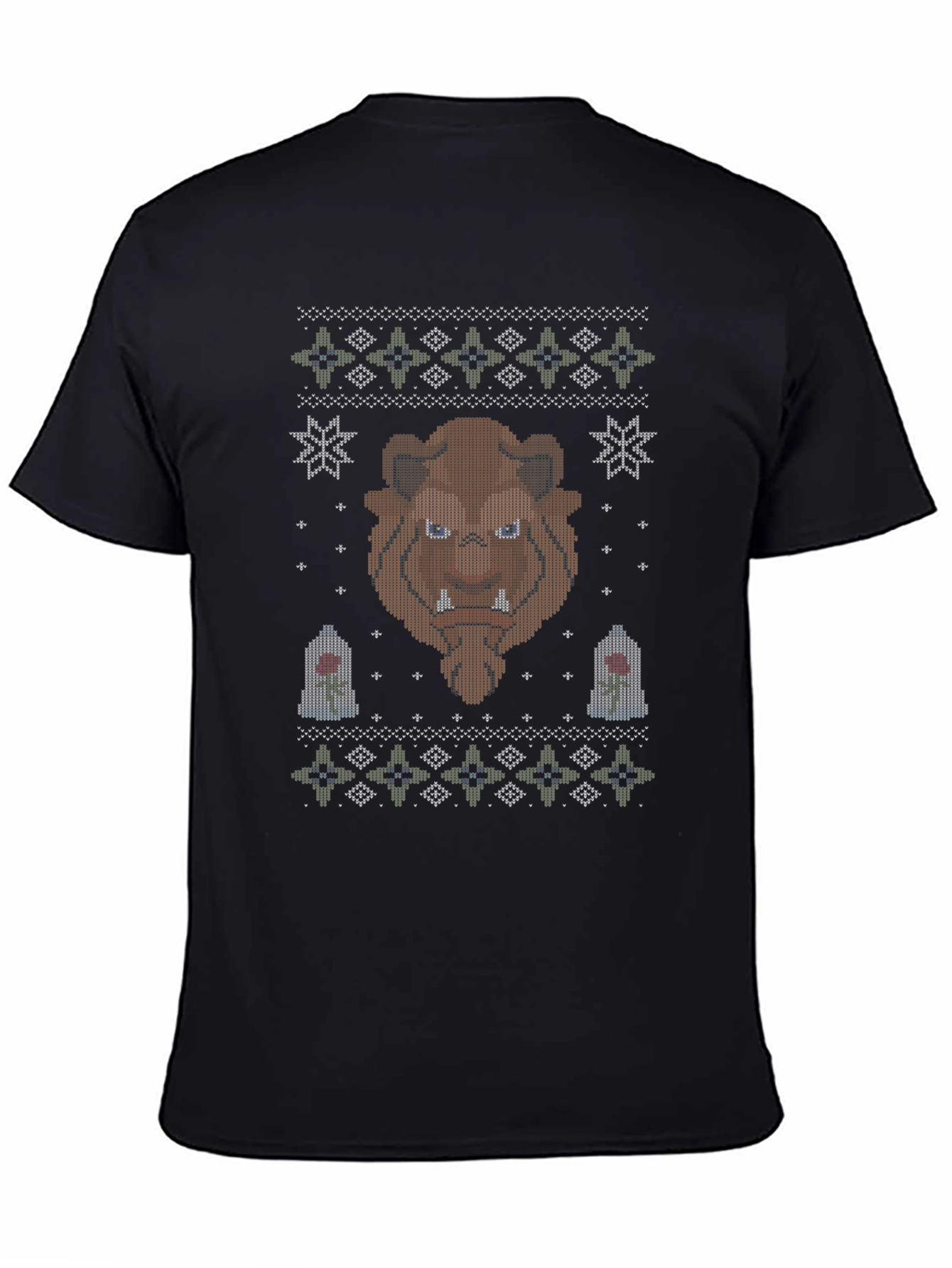 Beauty and the Beast Ugly Christmas Sweater T-Shirt