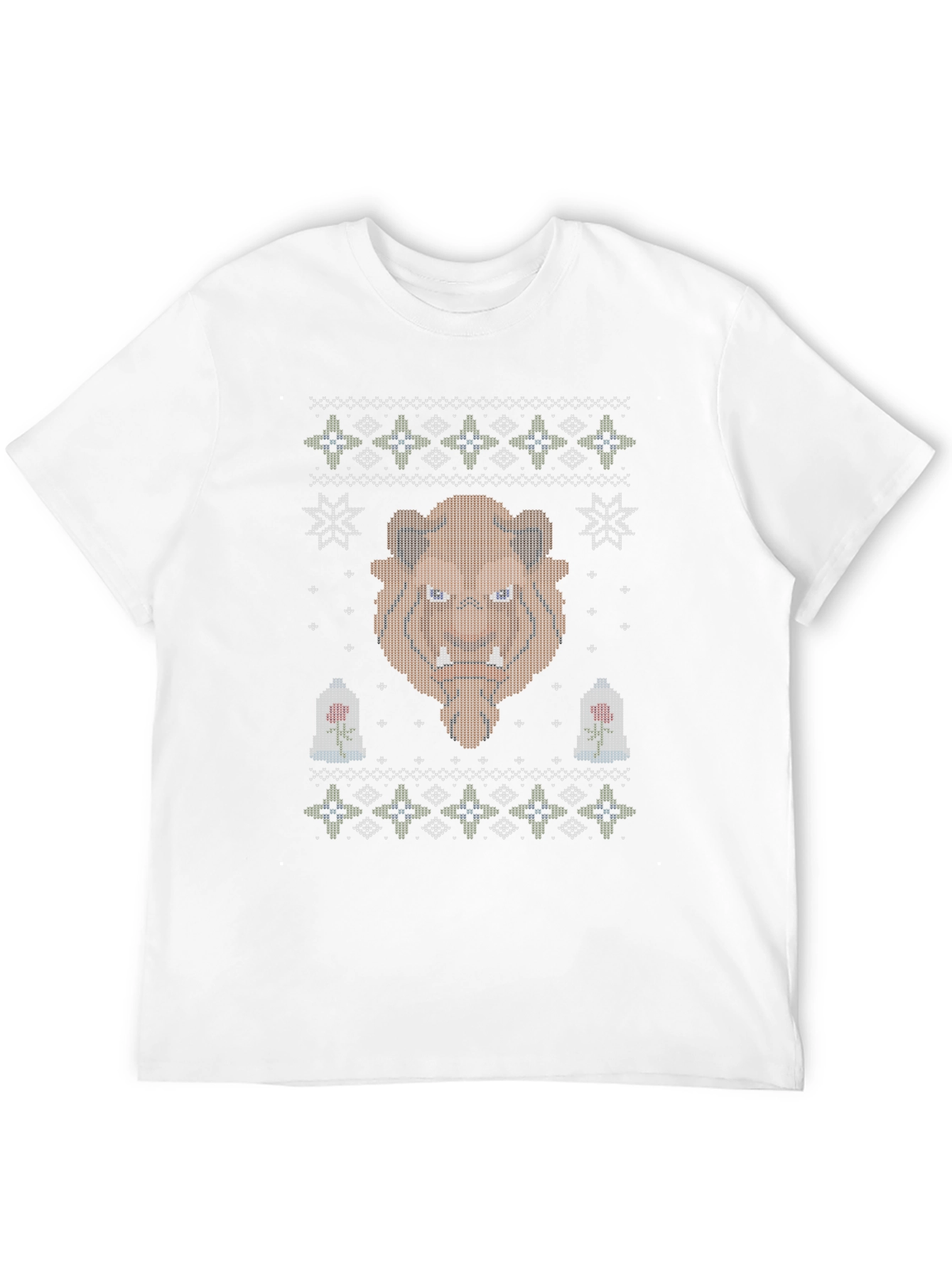 Beauty and the Beast Ugly Christmas Sweater T-Shirt