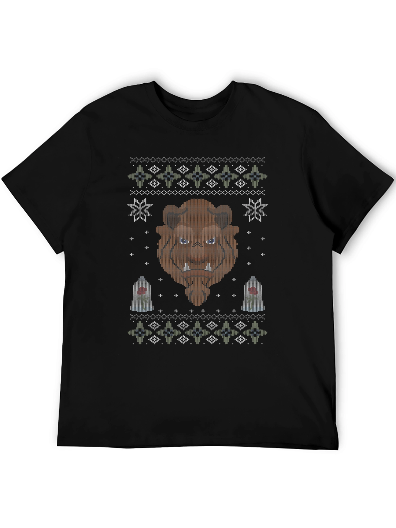 Beauty and the Beast Ugly Christmas Sweater T-Shirt