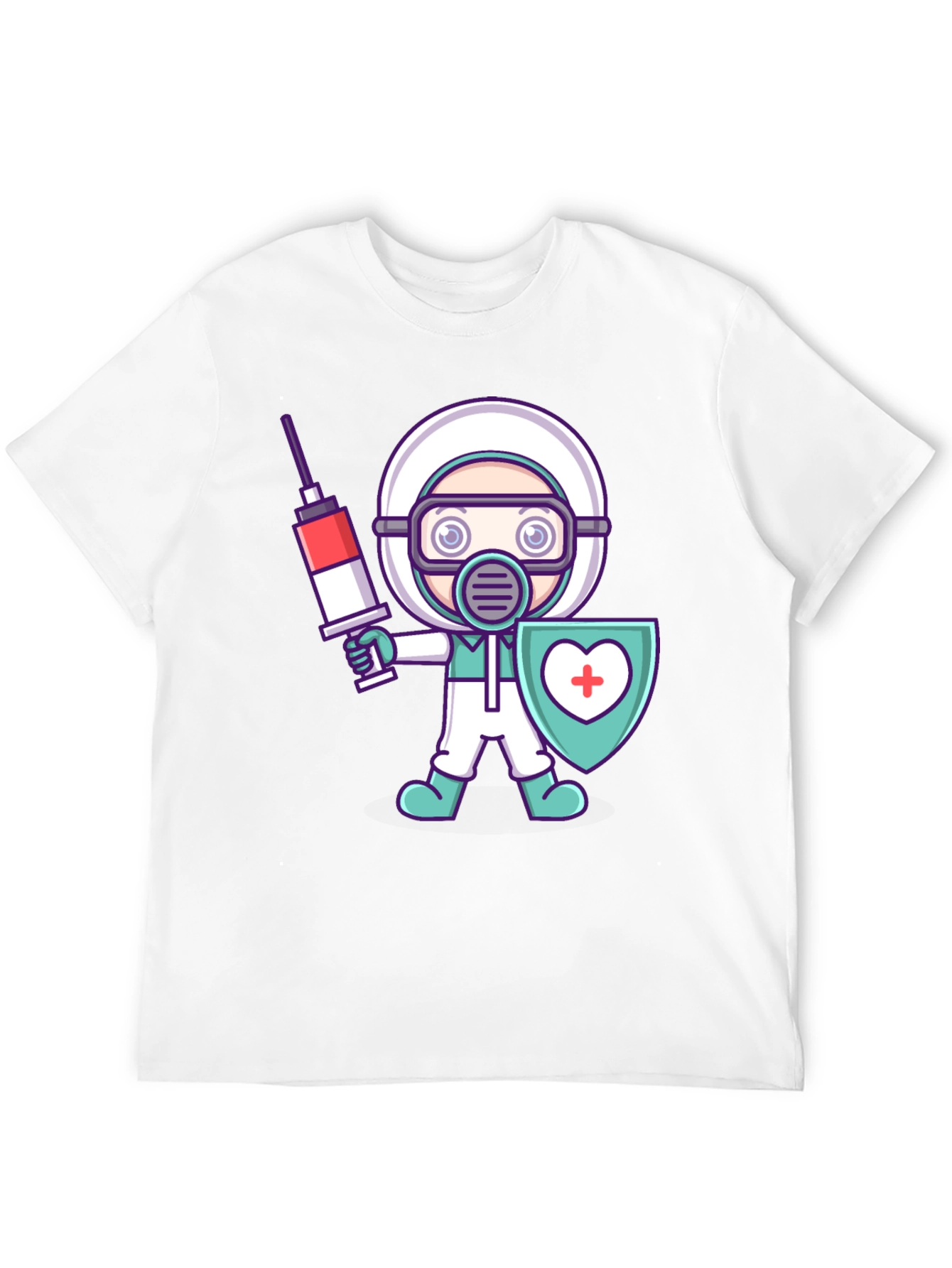 Cartoon Doctor Graphic T-Shirt