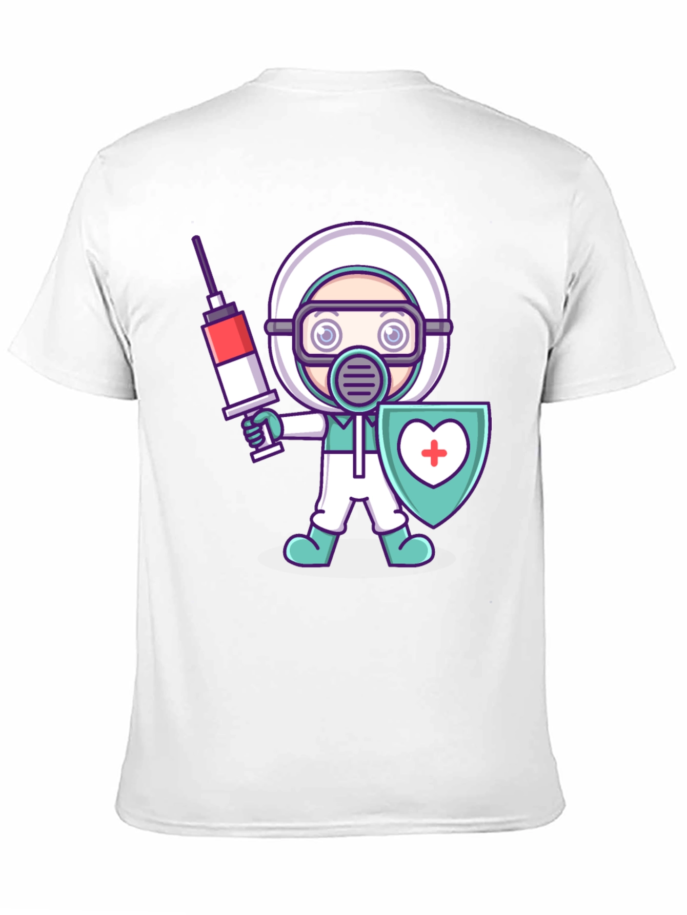 Cartoon Doctor Graphic T-Shirt