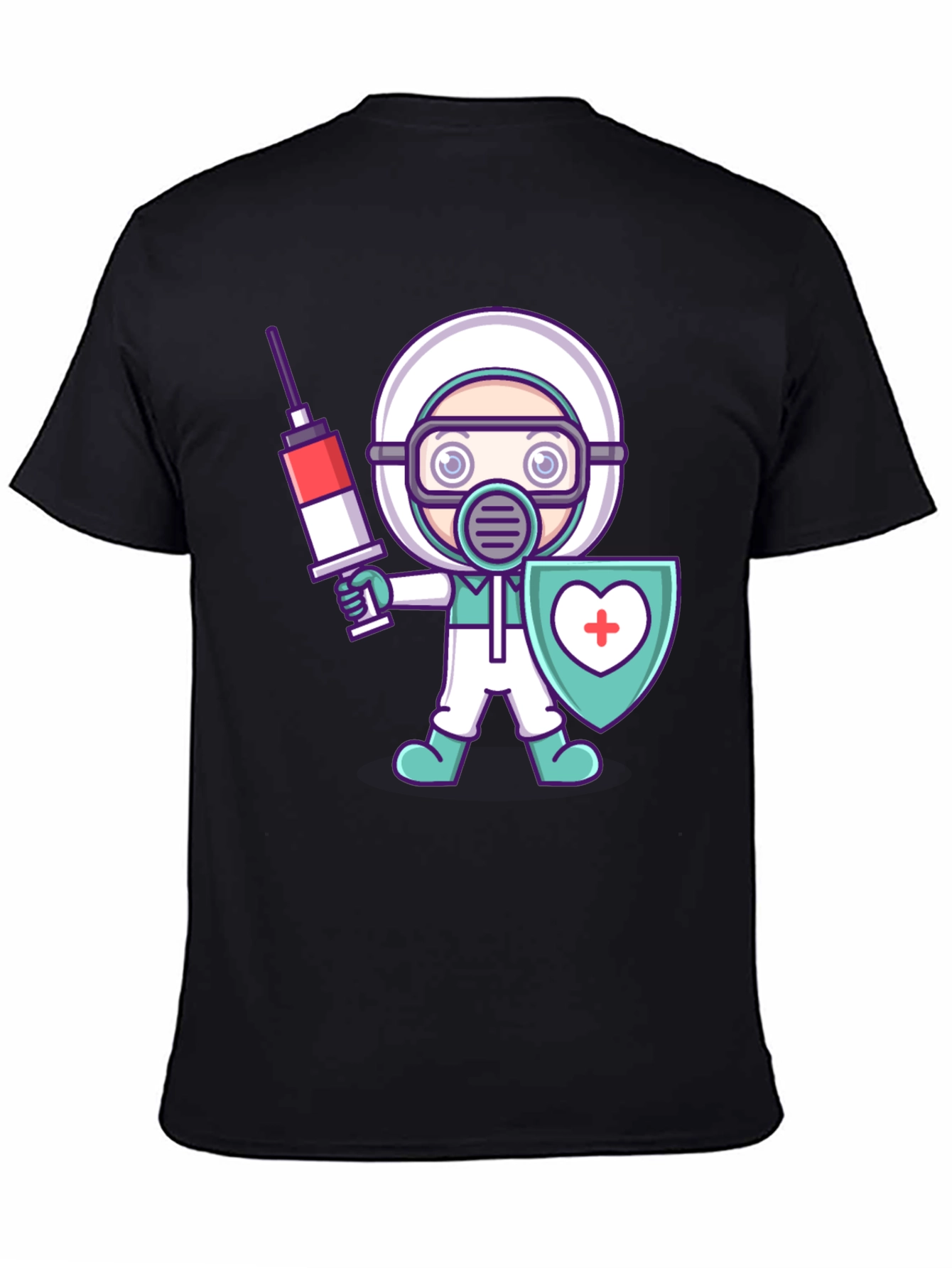 Cartoon Doctor Graphic T-Shirt