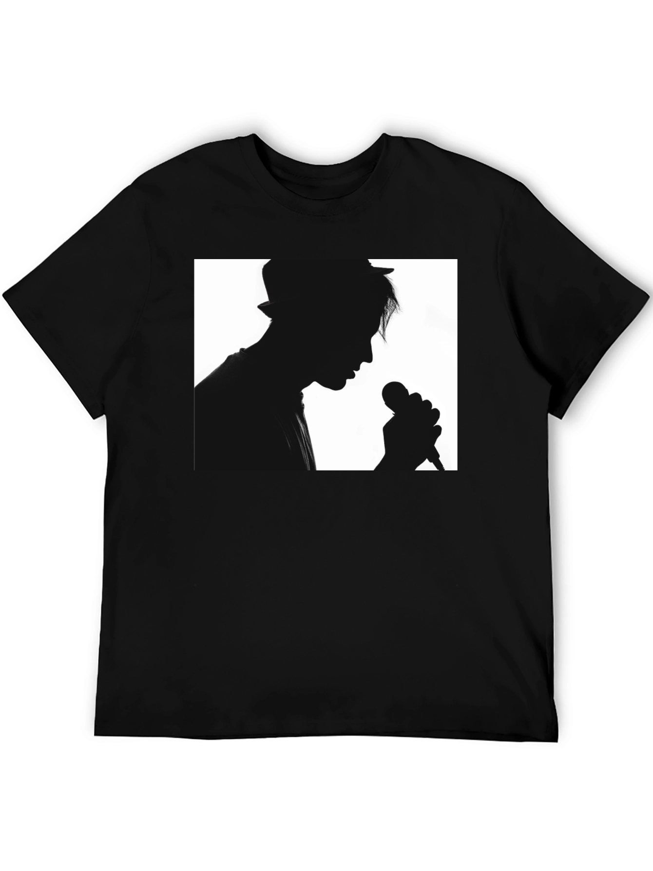 Silhouette Singer Black T-Shirt