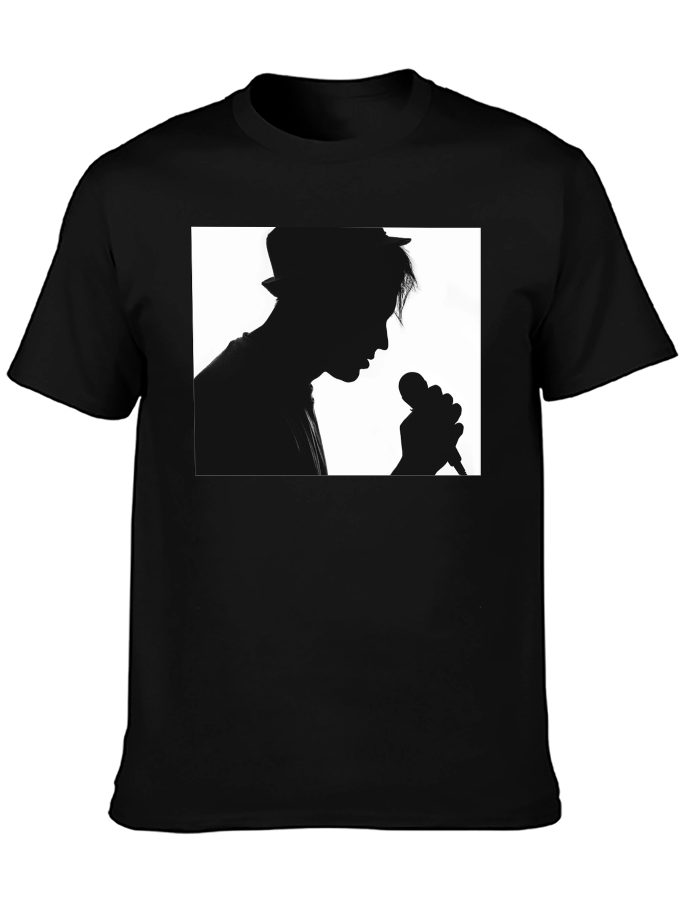 Silhouette Singer Black T-Shirt
