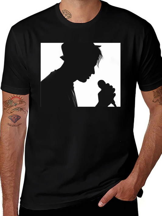 Silhouette Singer Black T-Shirt