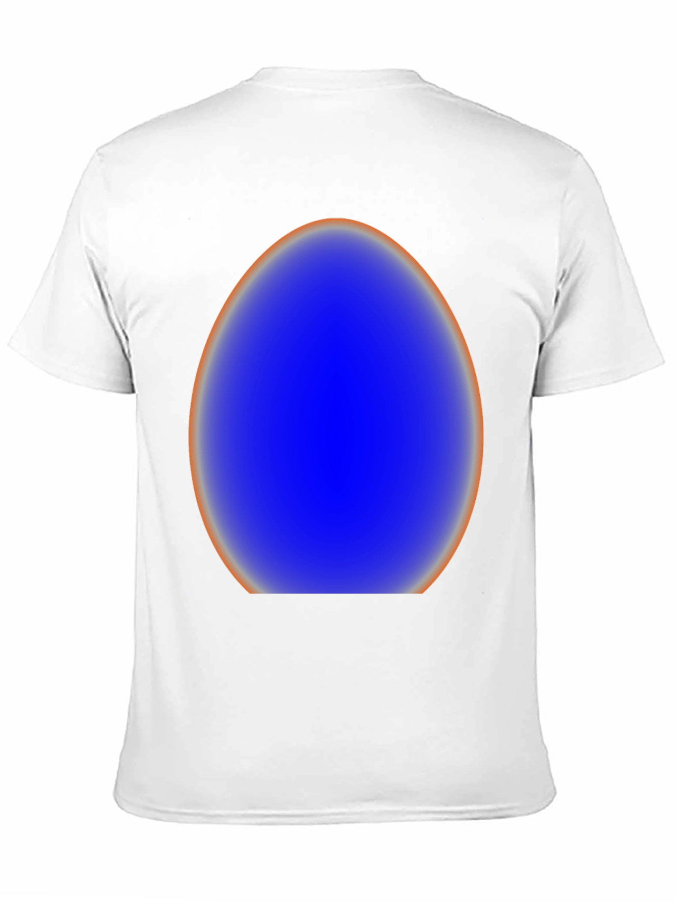 Abstract Blue Egg Graphic Tee - Modern Style