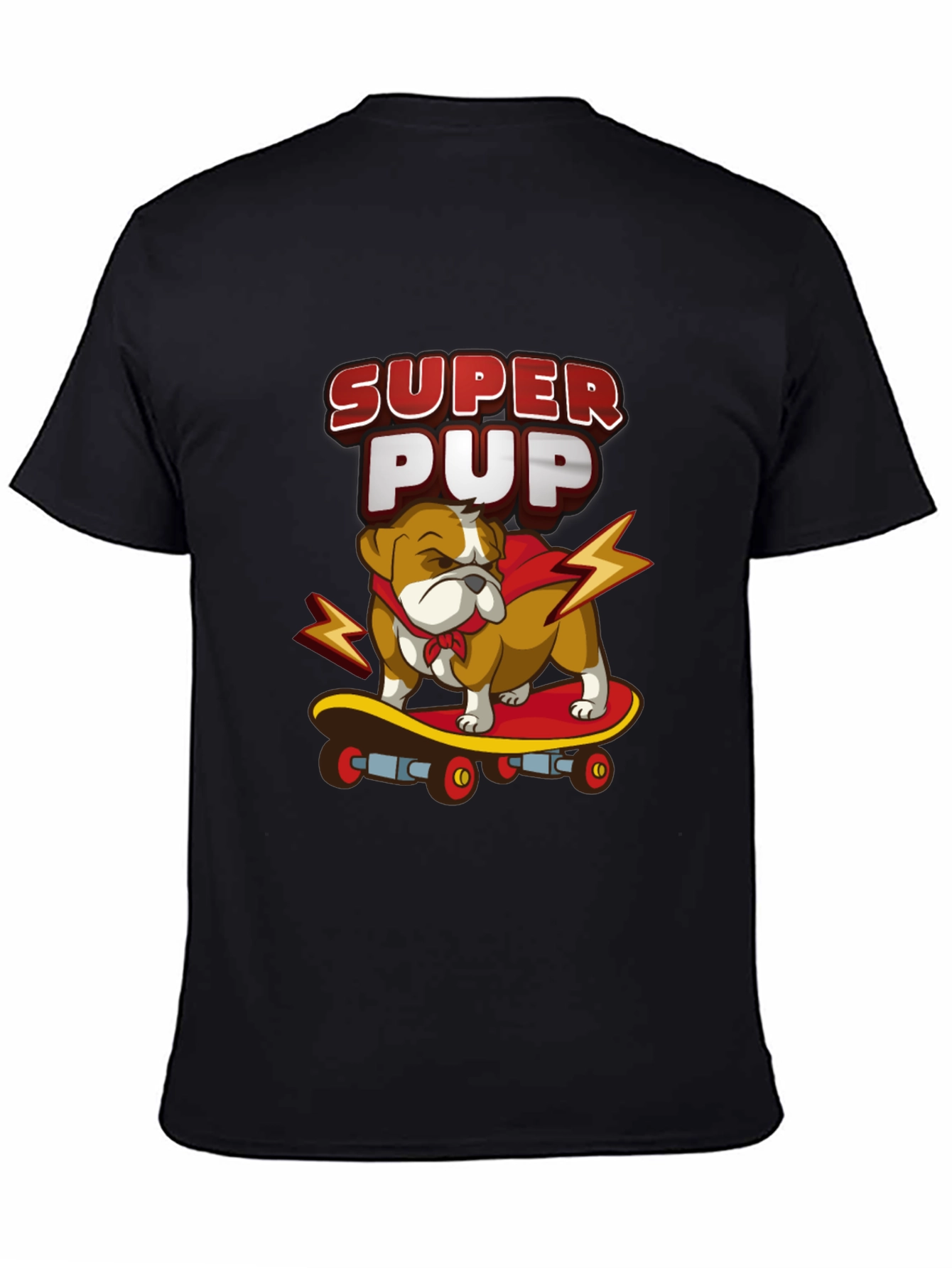Super Pup Bulldog Skateboard Graphic Tee