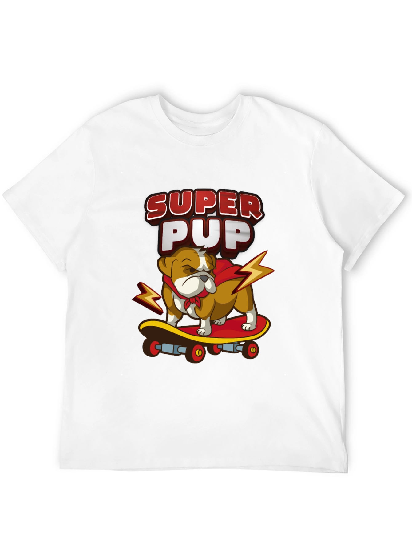 Super Pup Bulldog Skateboard Graphic Tee