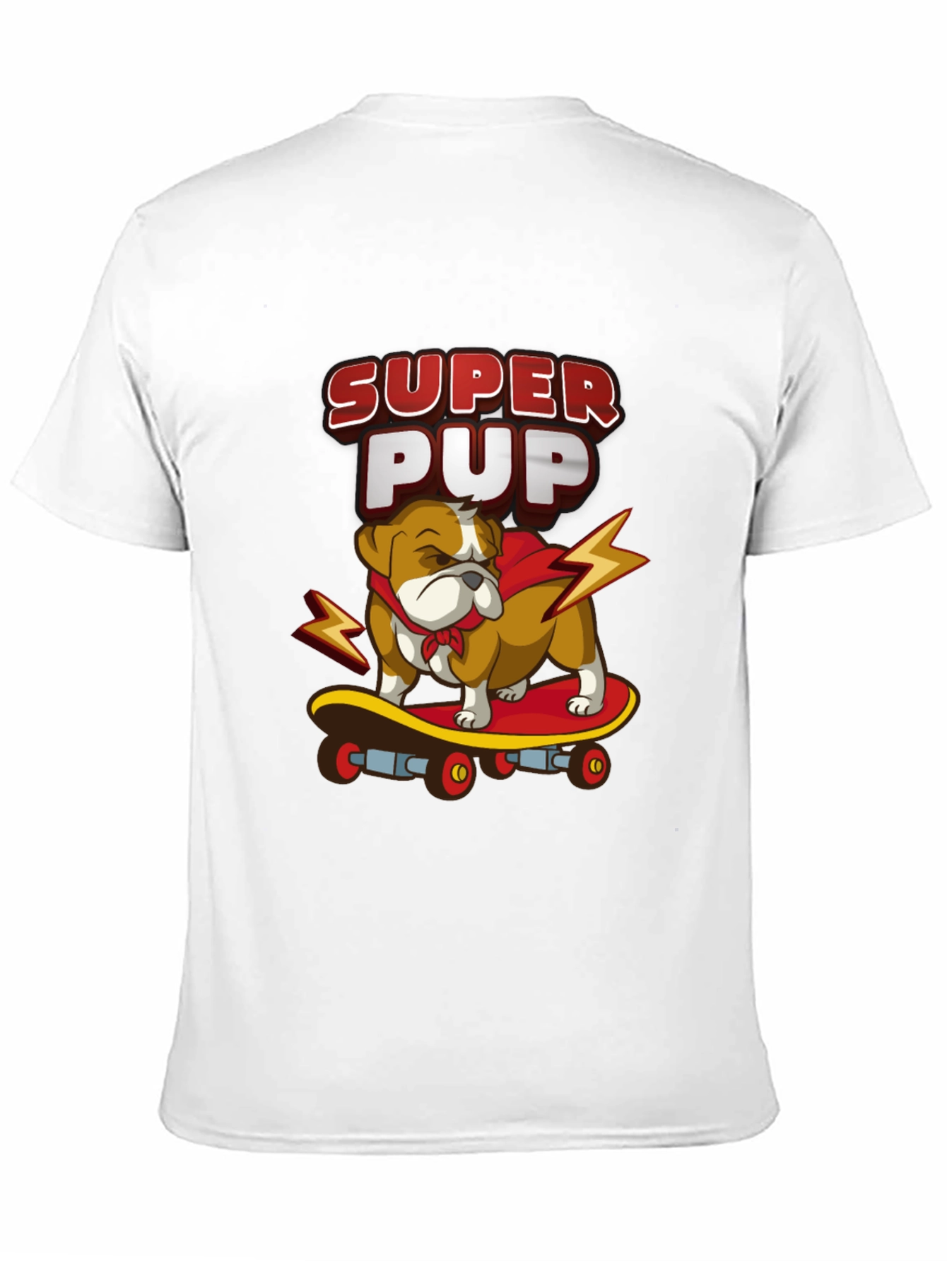 Super Pup Bulldog Skateboard Graphic Tee