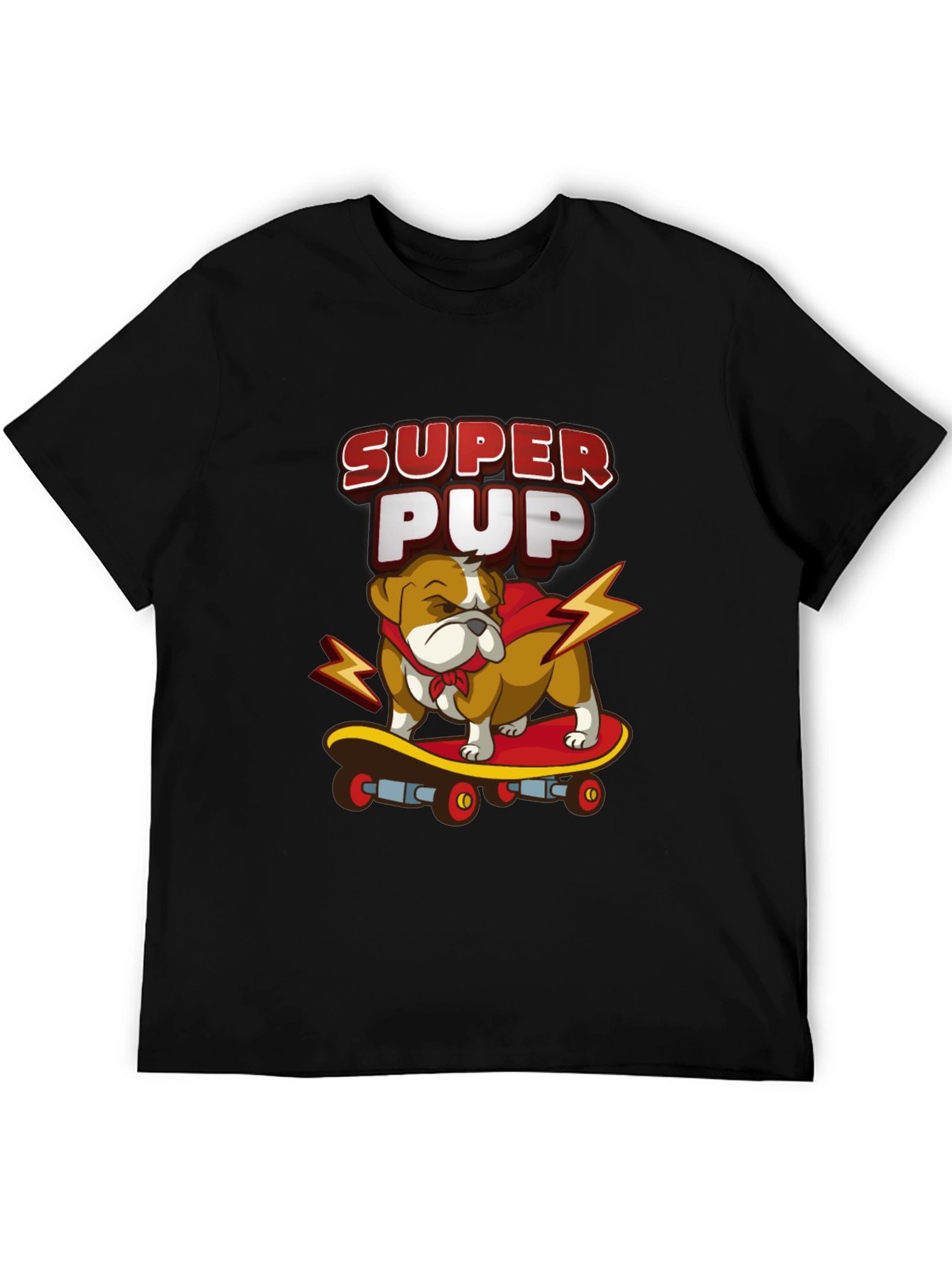 Super Pup Bulldog Skateboard Graphic Tee