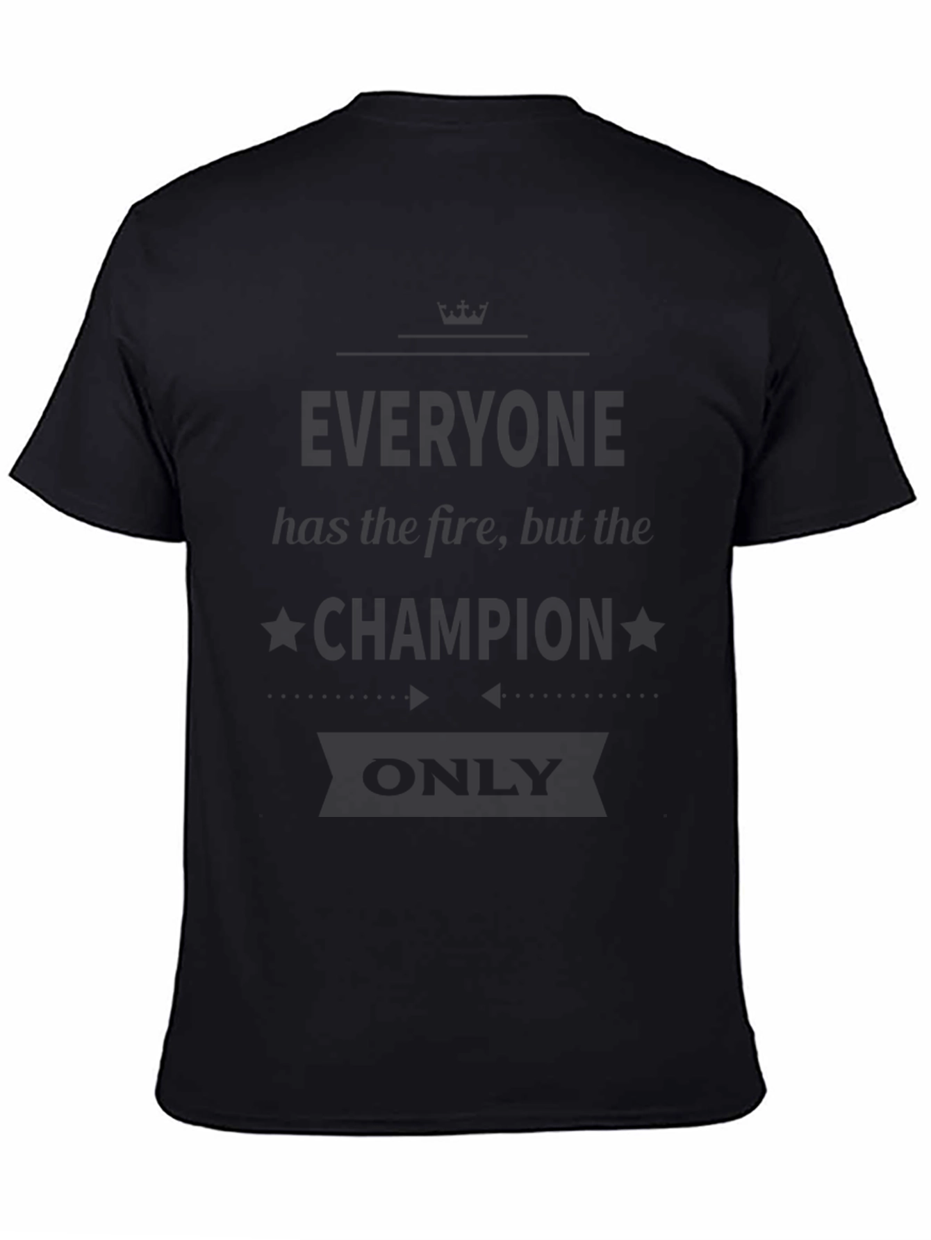 Mens Classic Black Crew Neck T-Shirt