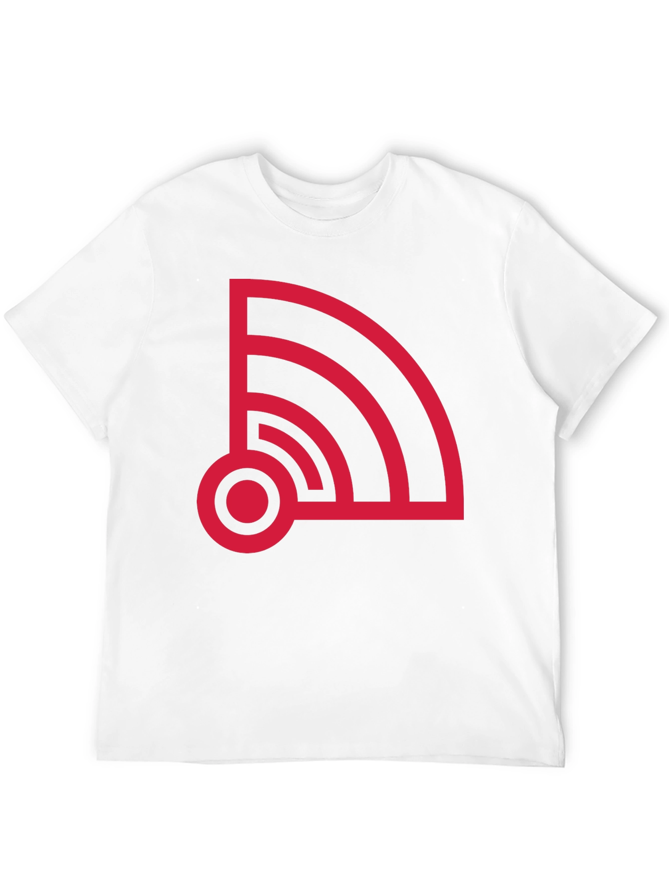 Retro WiFi Signal Graphic Tee - Black