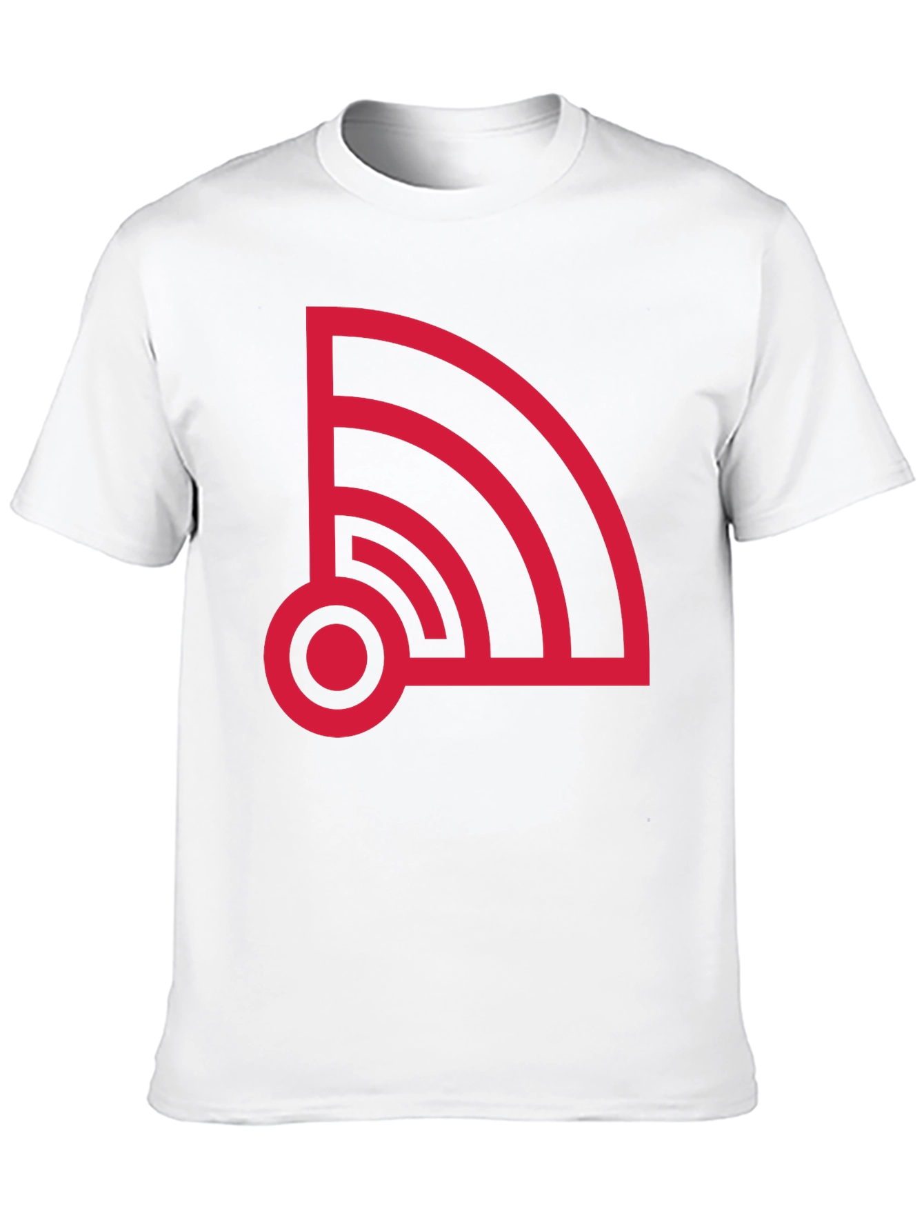Retro WiFi Signal Graphic Tee - Black