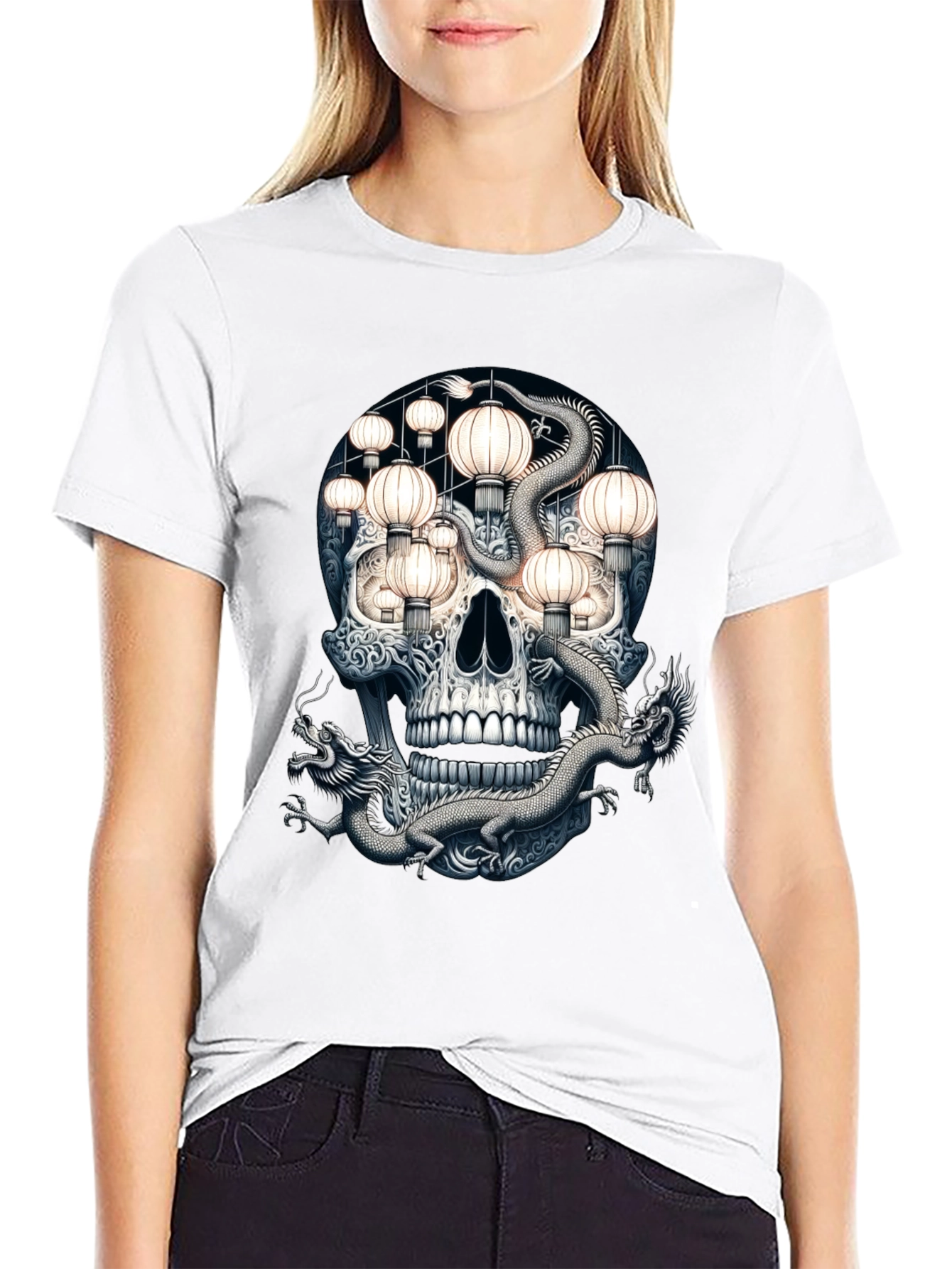 Skull & Dragon Lantern T-Shirt