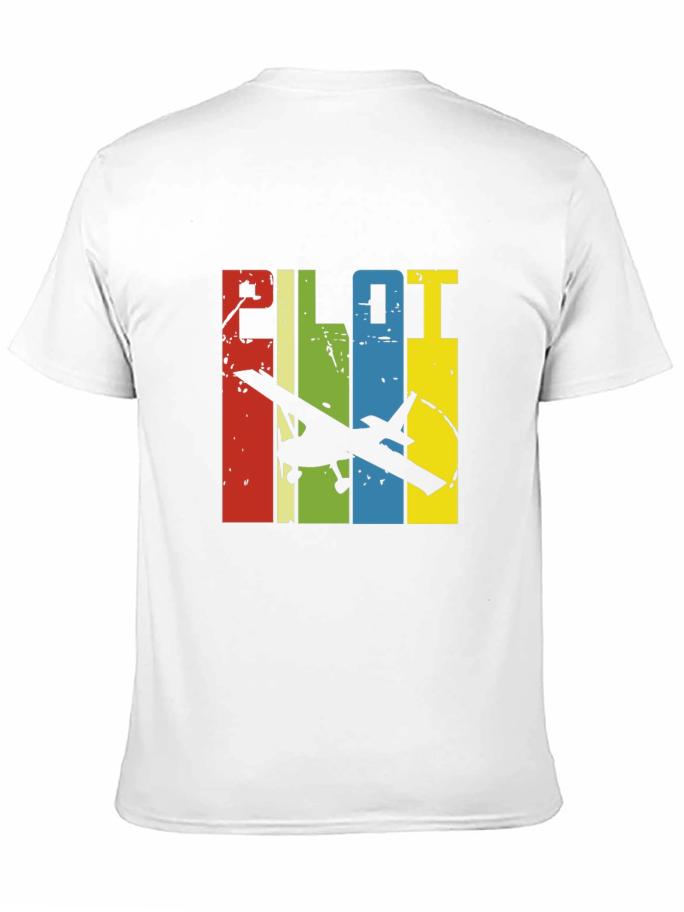 Pilot Airplane Graphic Tee - Retro Design