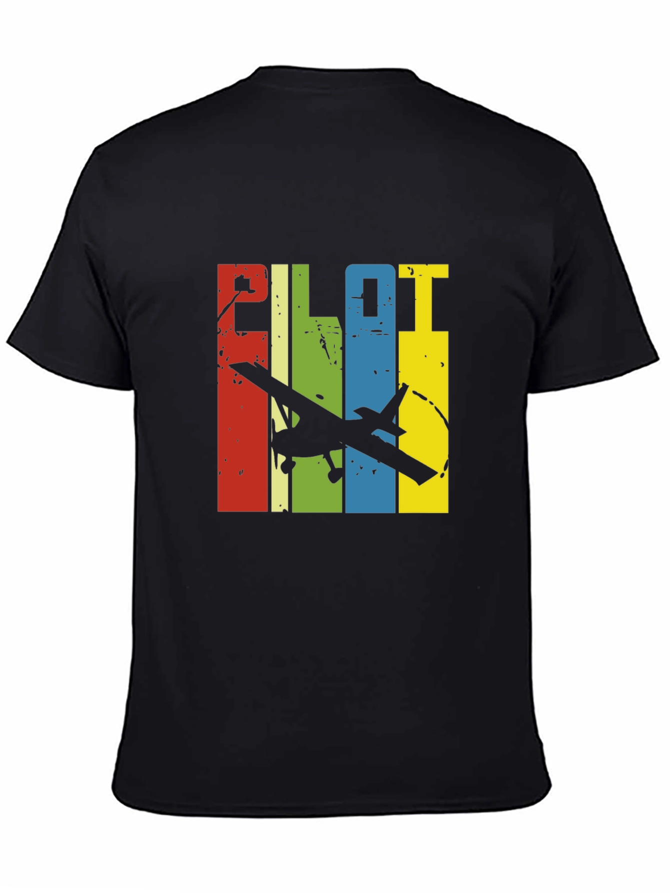 Pilot Airplane Graphic Tee - Retro Design