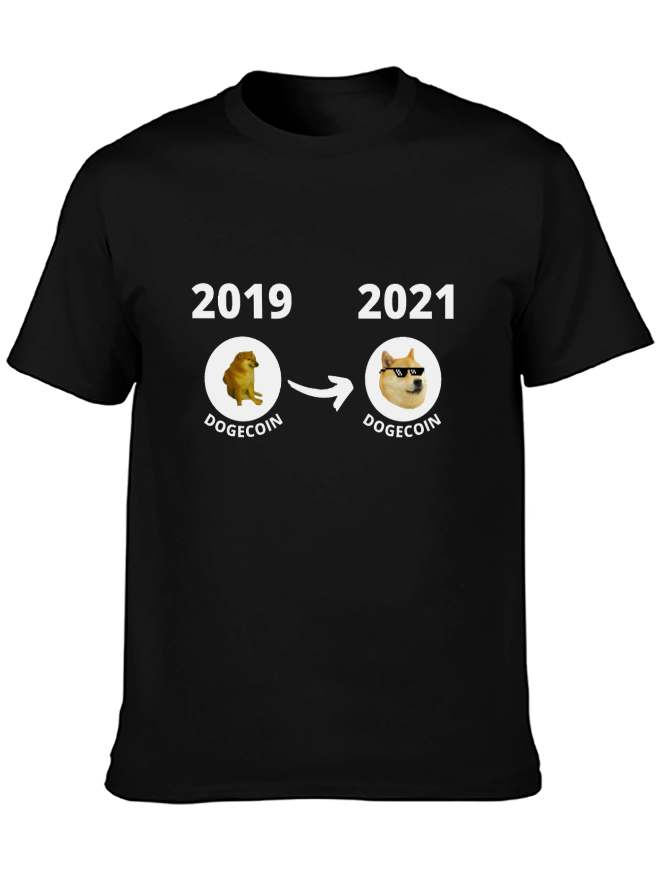 Dogecoin Evolution T-Shirt - Meme Crypto Tee