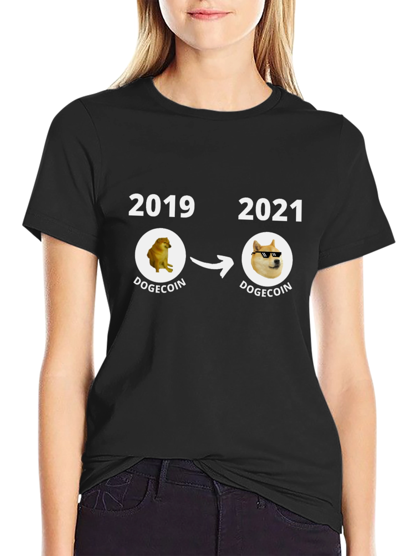 Dogecoin Evolution T-Shirt - Meme Crypto Tee