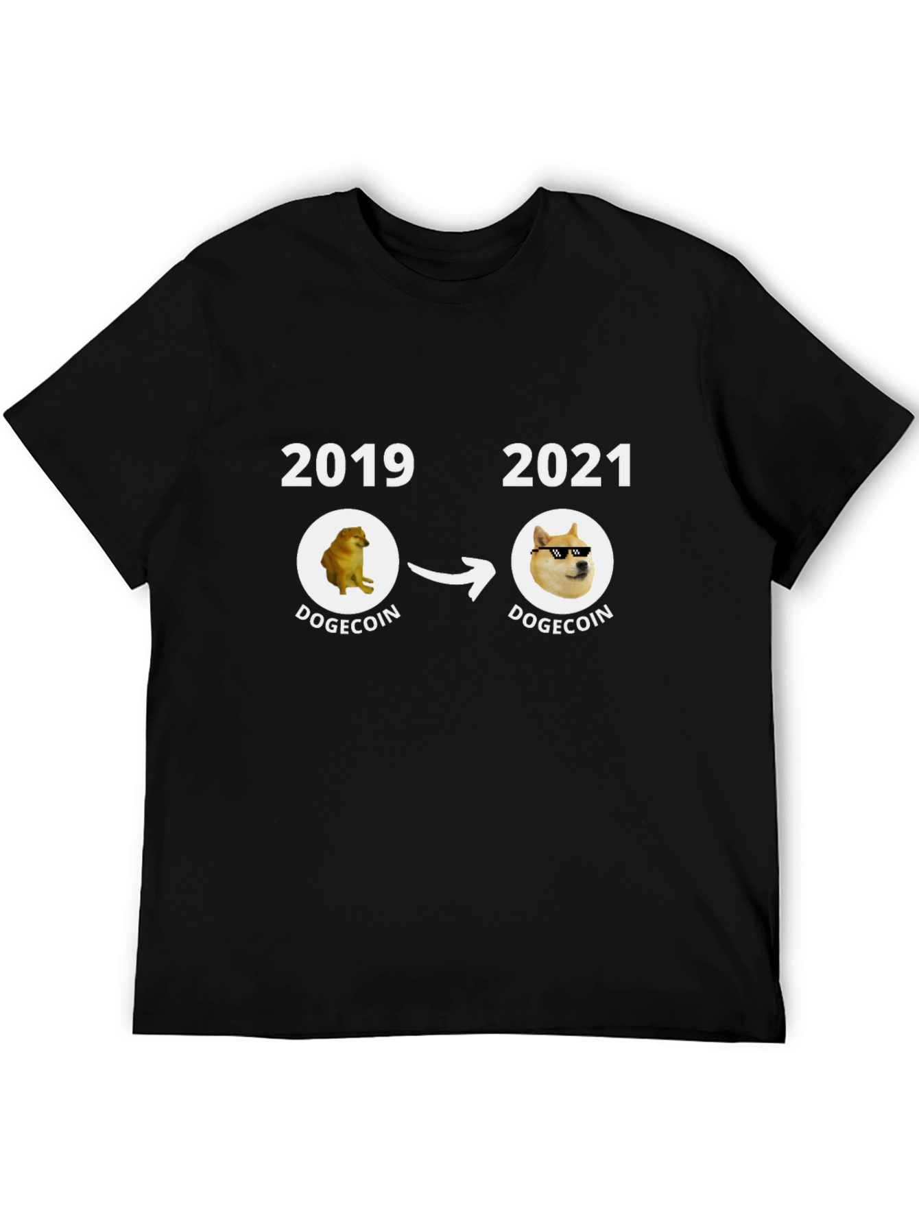 Dogecoin Evolution T-Shirt - Meme Crypto Tee