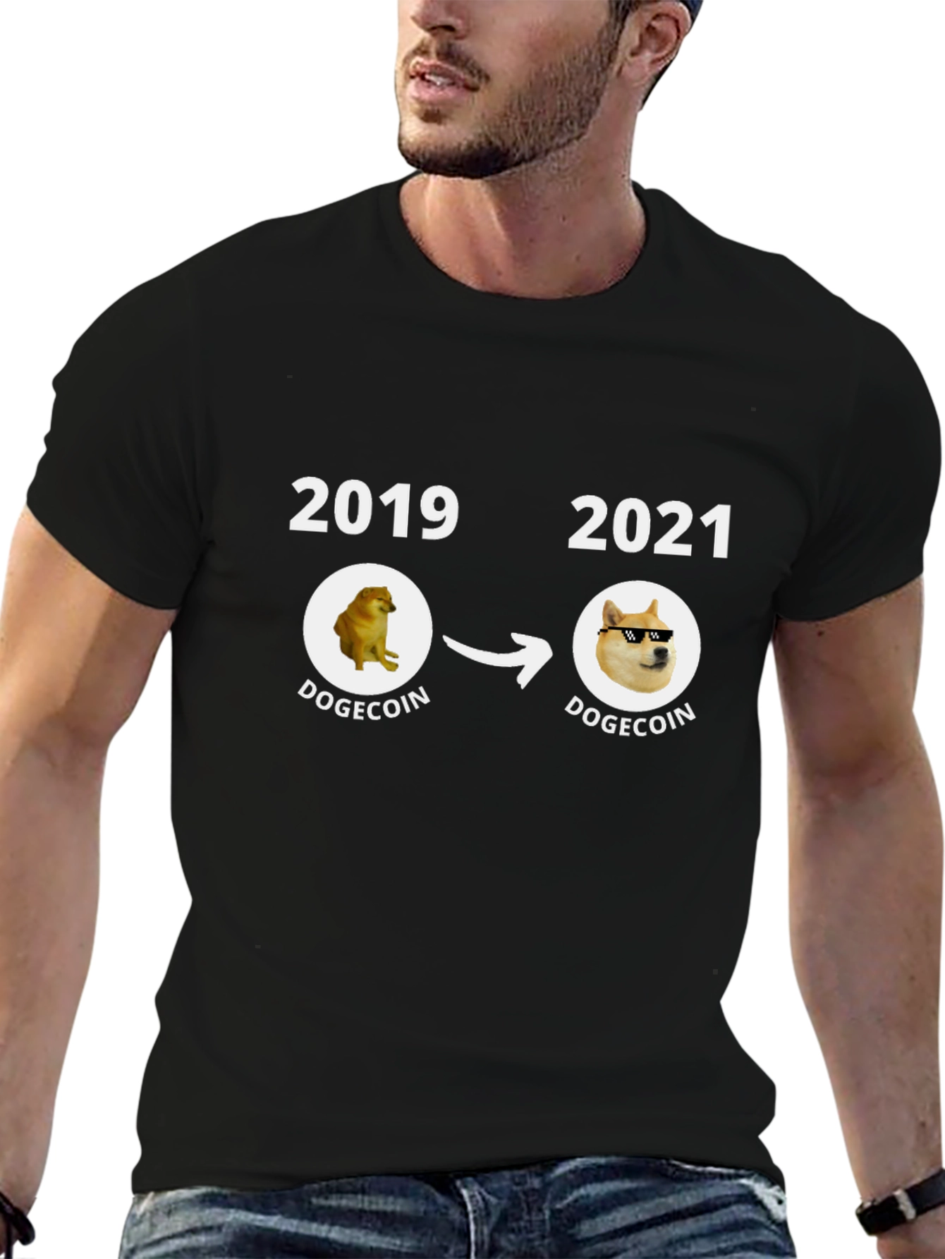 Dogecoin Evolution T-Shirt - Meme Crypto Tee