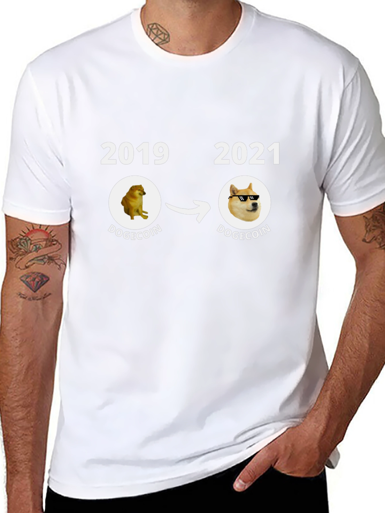 Dogecoin Evolution T-Shirt - Meme Crypto Tee