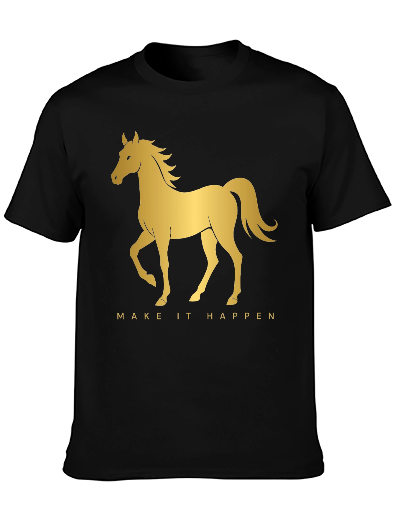 Golden Horse Graphic Tee - Make It Happen