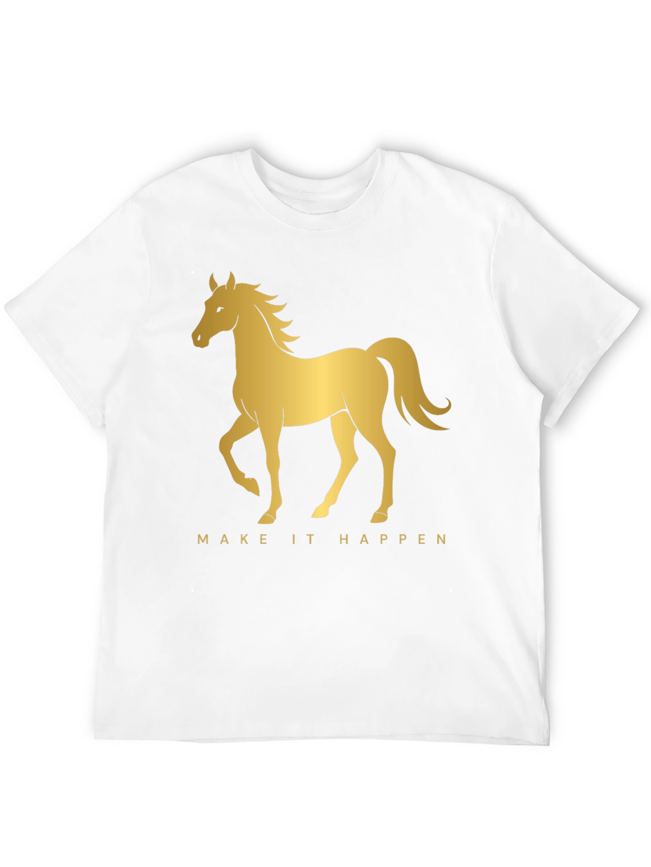 Golden Horse Graphic Tee - Make It Happen