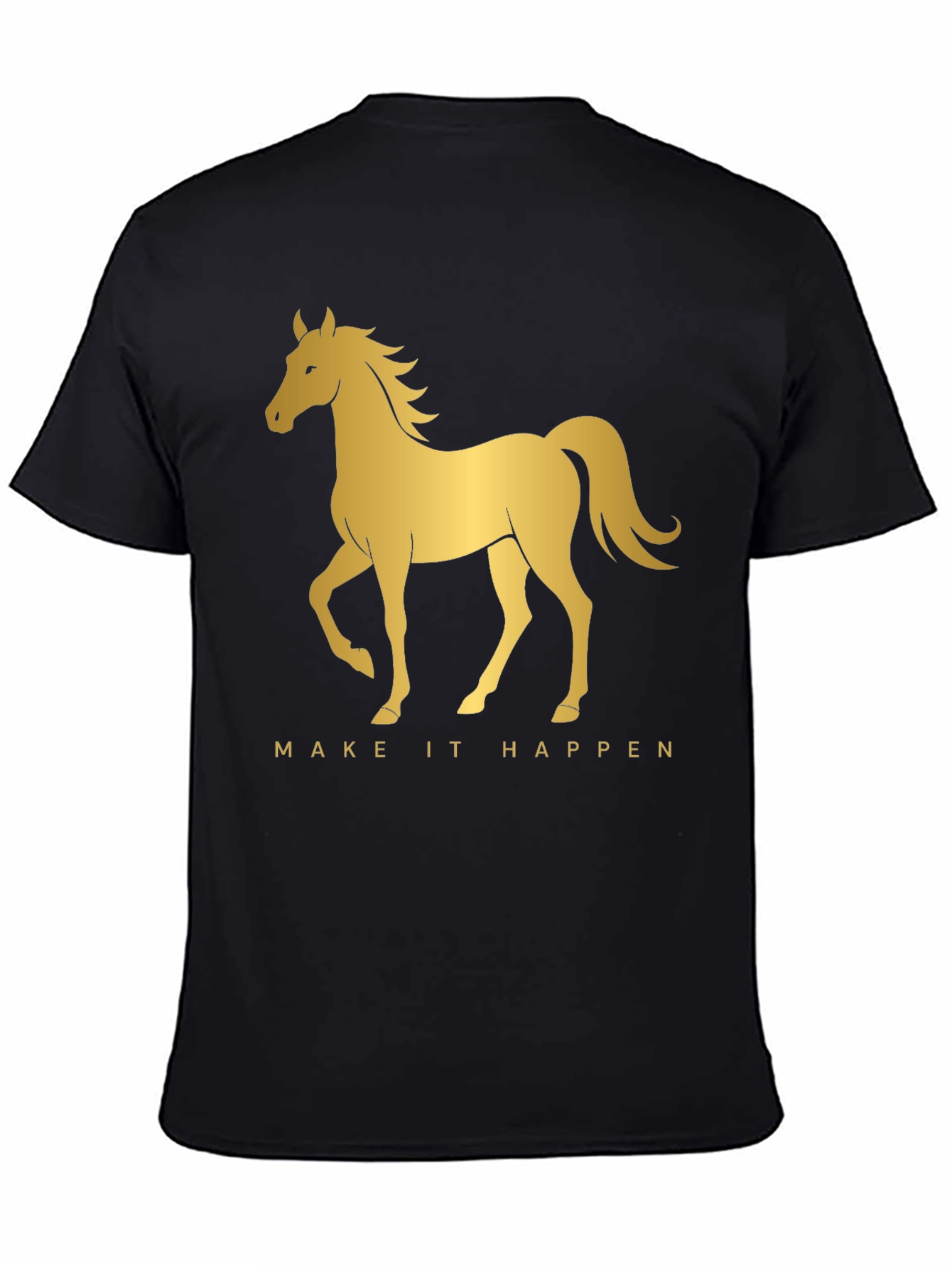Golden Horse Graphic Tee - Make It Happen