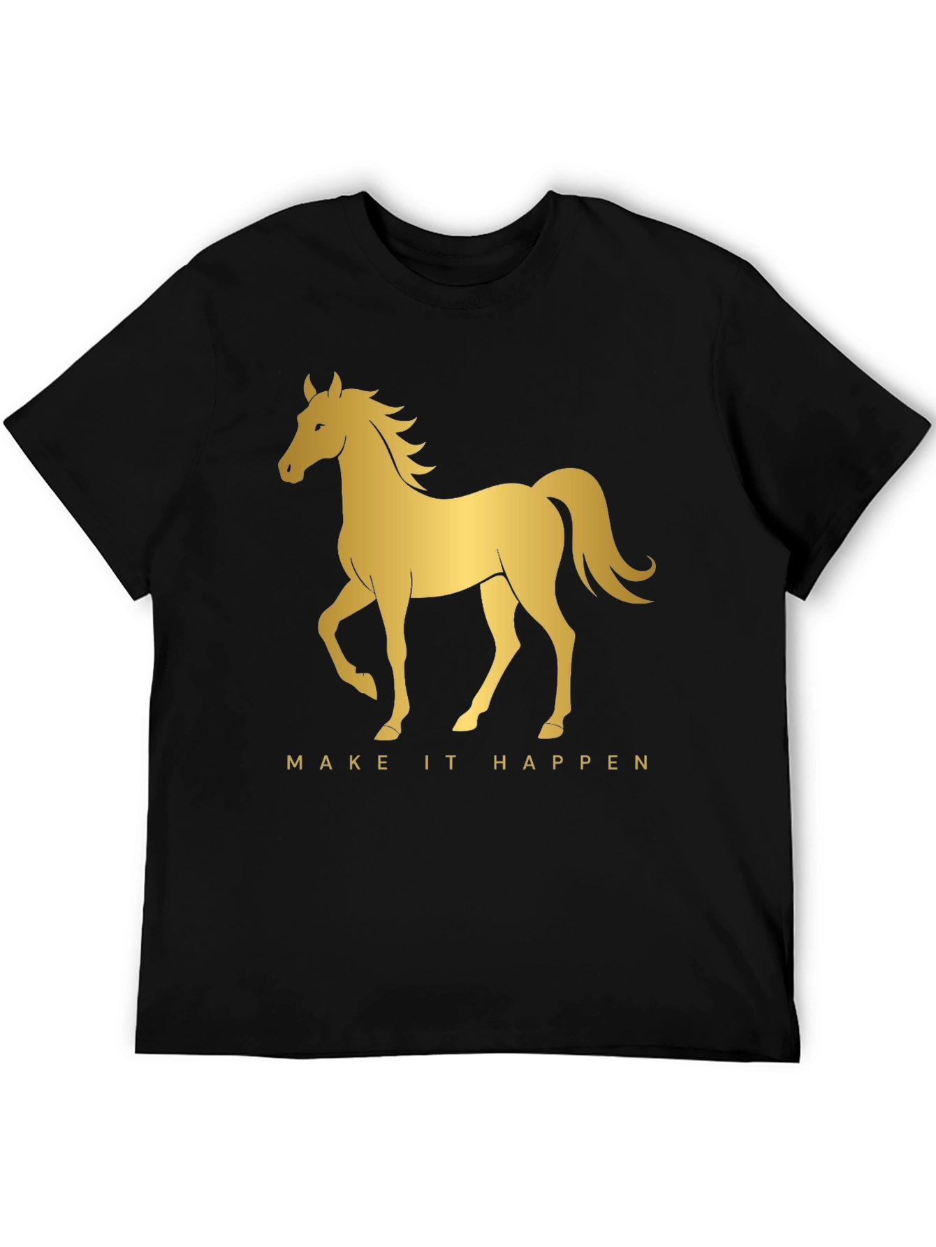 Golden Horse Graphic Tee - Make It Happen