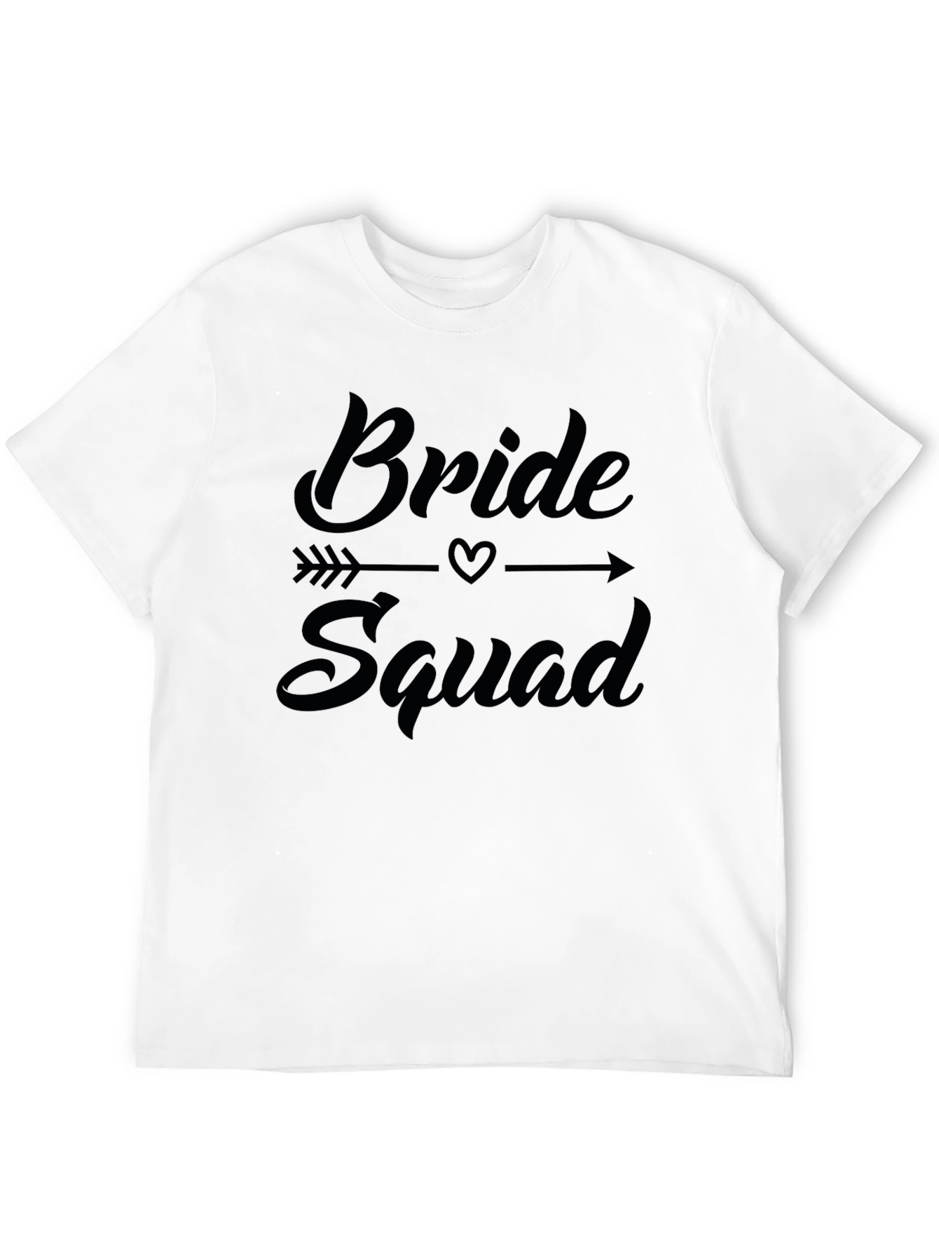 Bride Squad Graphic Crew Neck T-Shirt