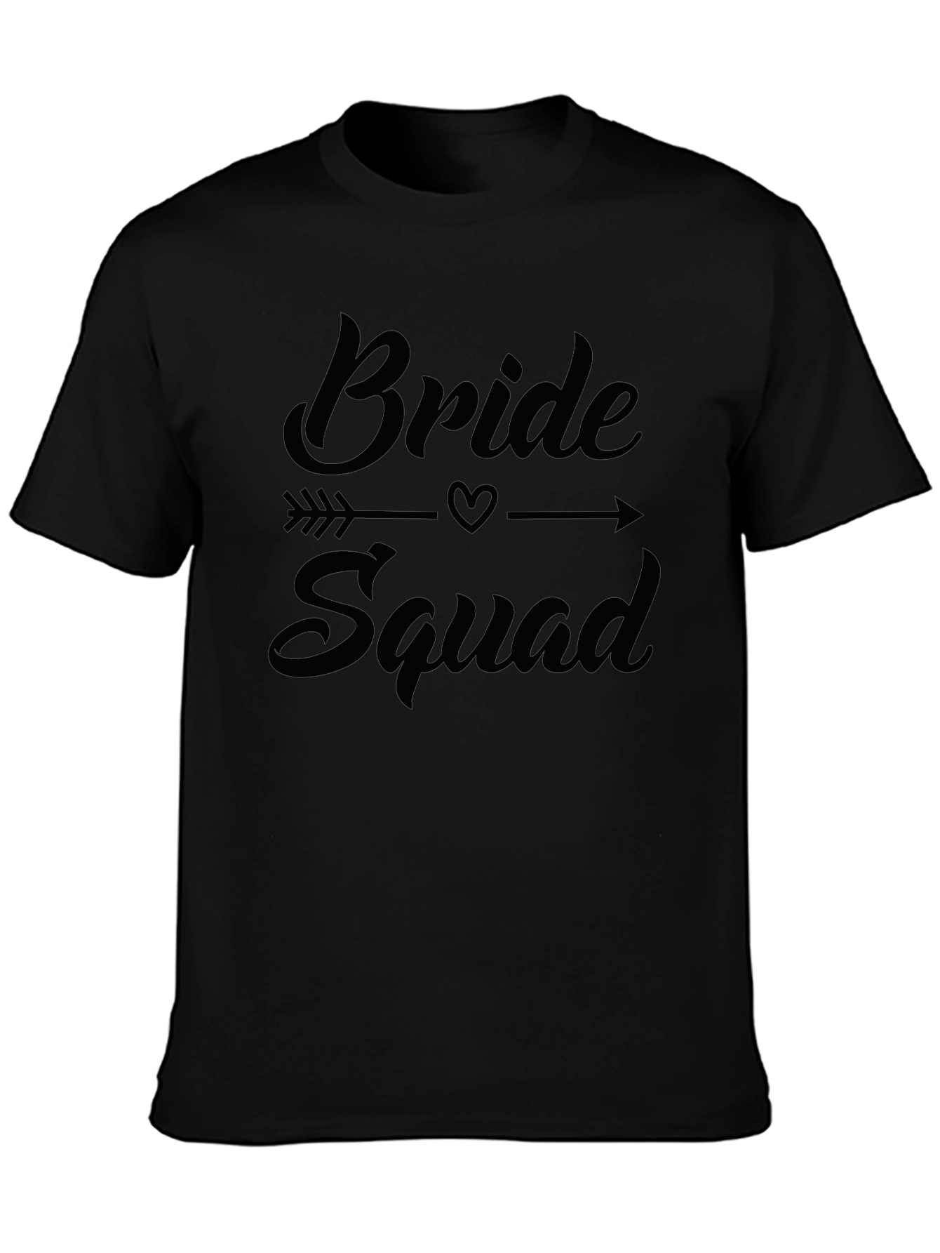 Bride Squad Graphic Crew Neck T-Shirt