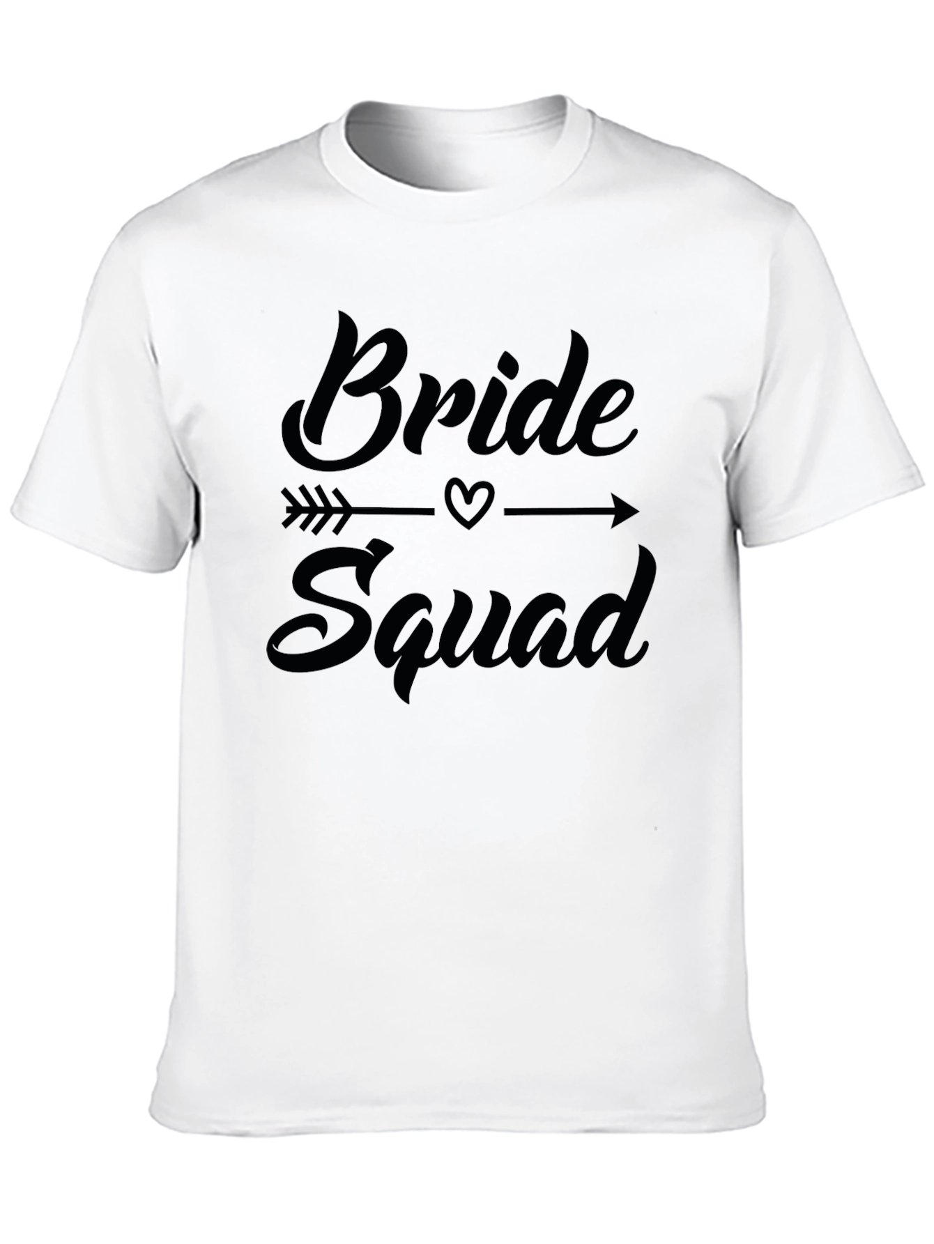 Bride Squad Graphic Crew Neck T-Shirt