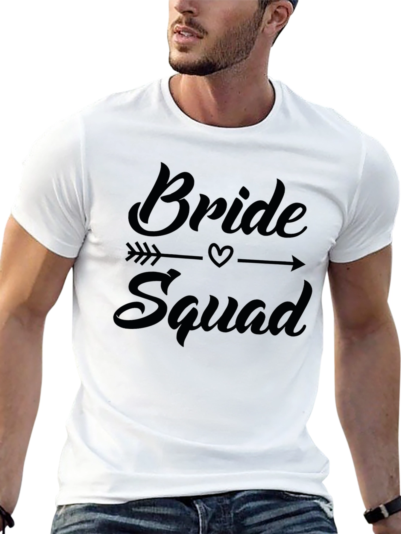 Bride Squad Graphic Crew Neck T-Shirt