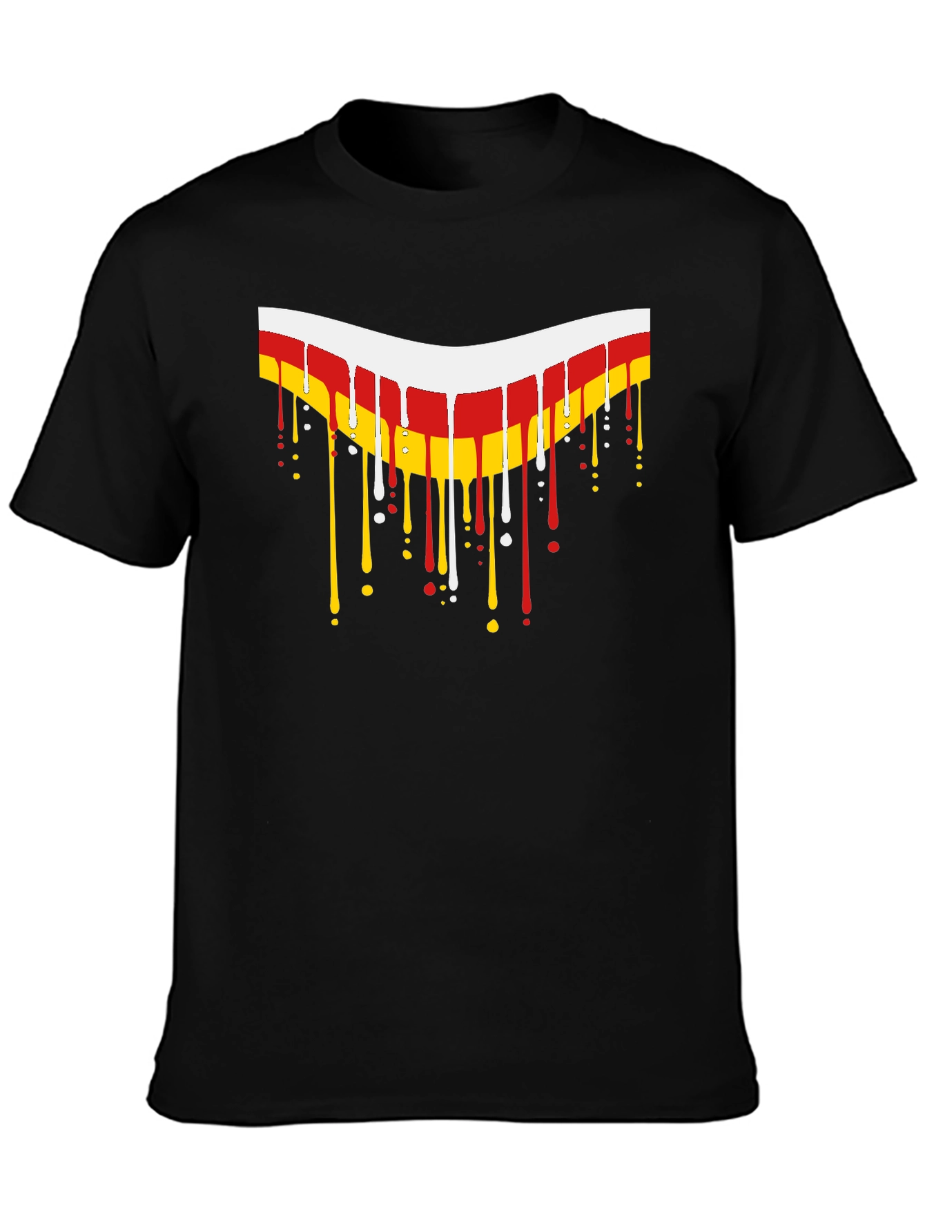 Dripping German Flag Style Graphic Tee