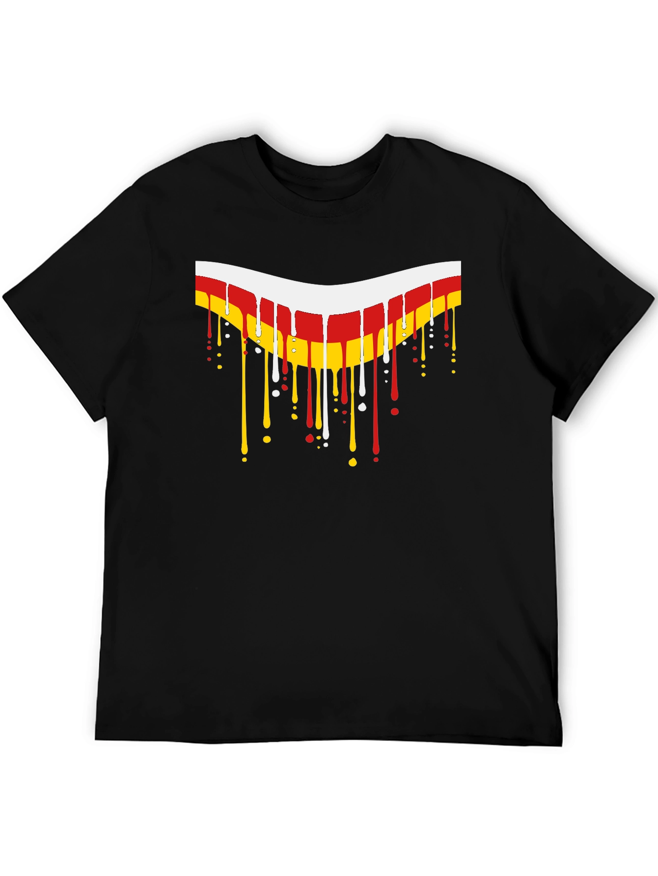 Dripping German Flag Style Graphic Tee