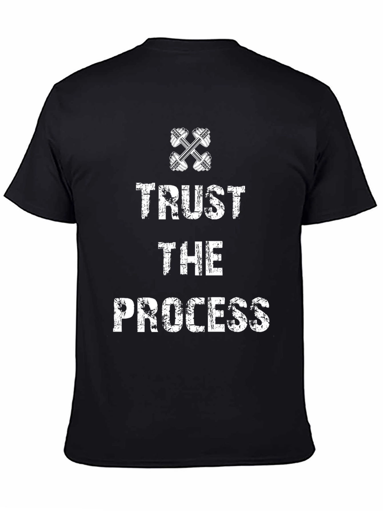 Trust the Process Black Graphic T-Shirt