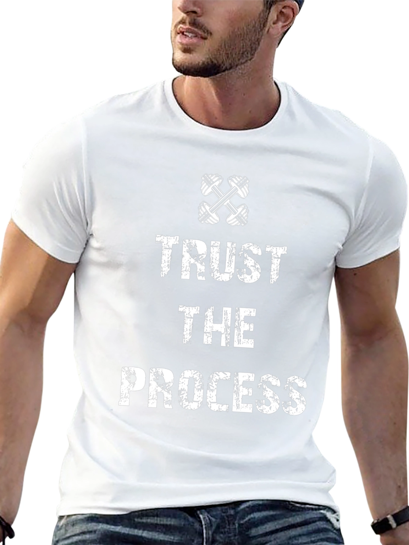 Trust the Process Black Graphic T-Shirt