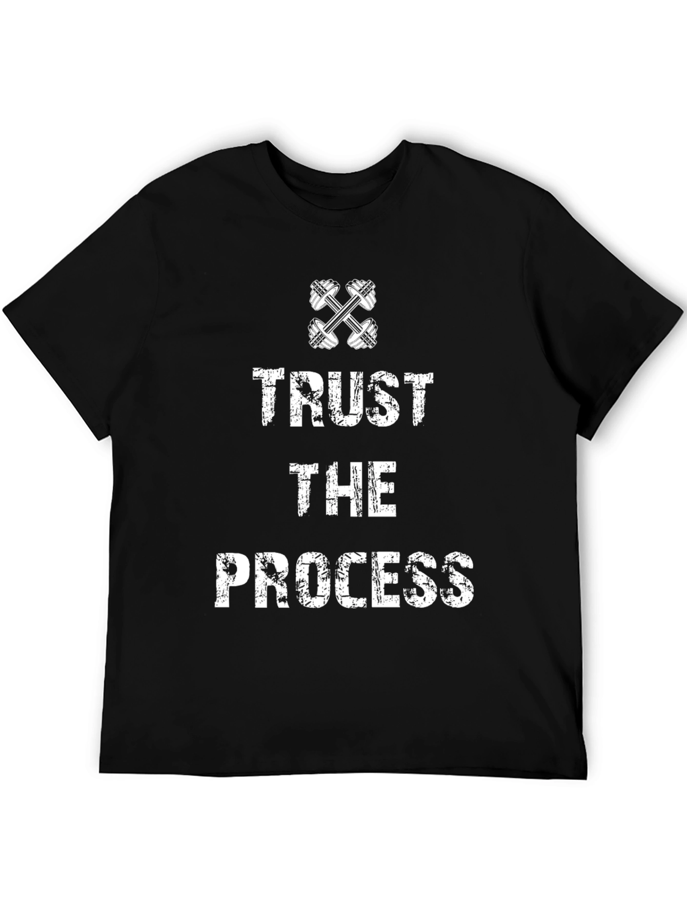 Trust the Process Black Graphic T-Shirt