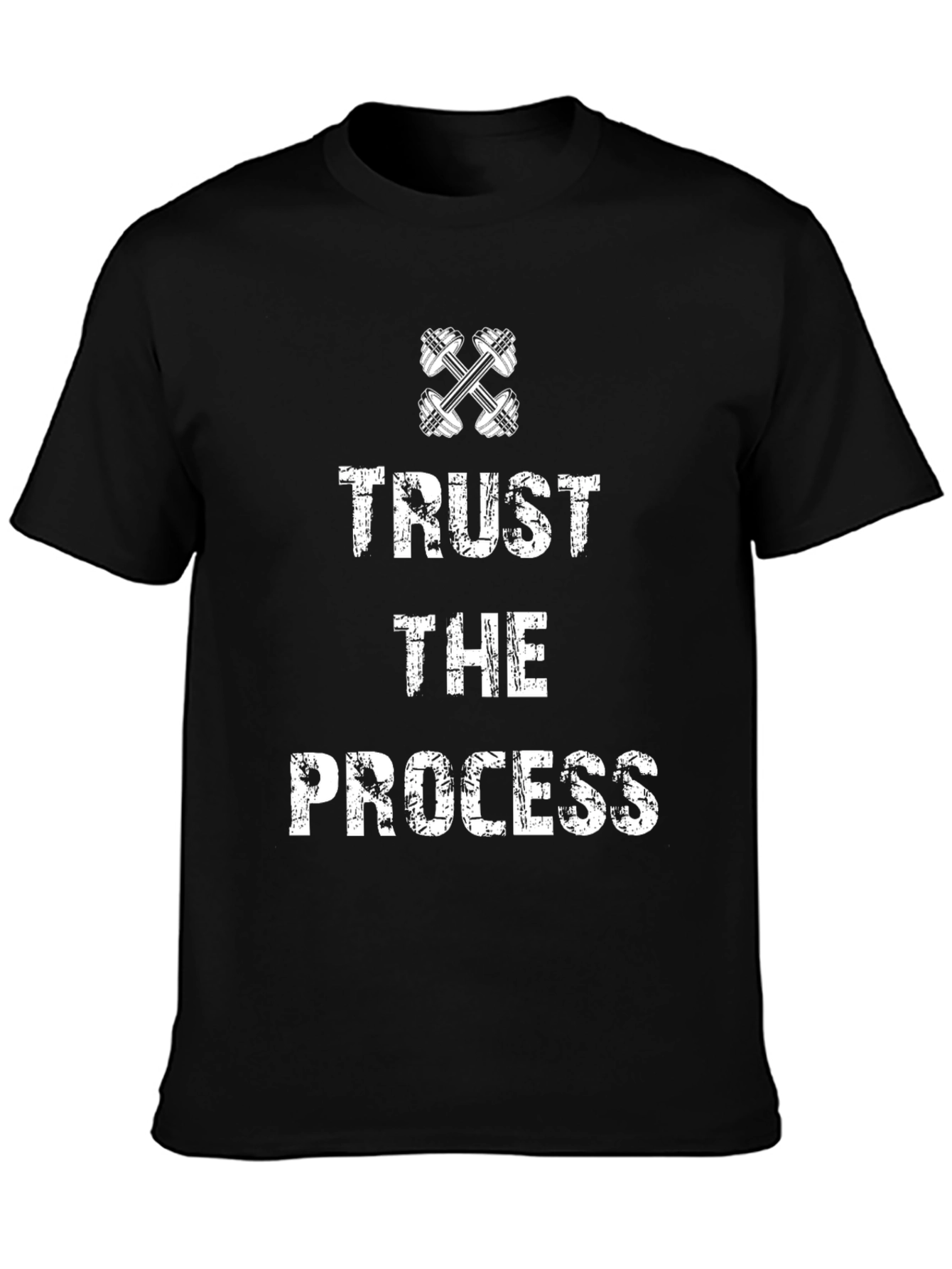 Trust the Process Black Graphic T-Shirt