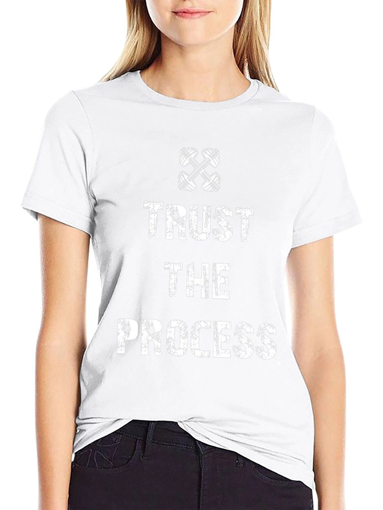 Trust the Process Black Graphic T-Shirt
