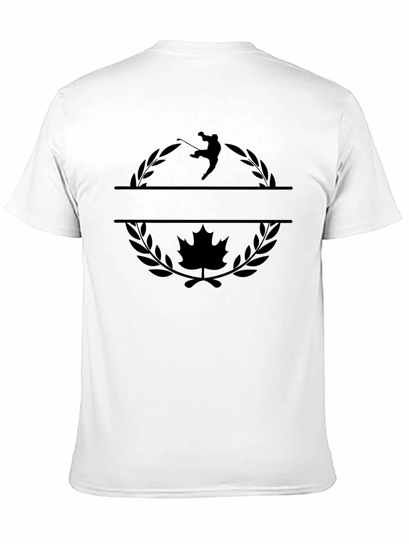 Golf & Canada Maple Leaf Black T-Shirt