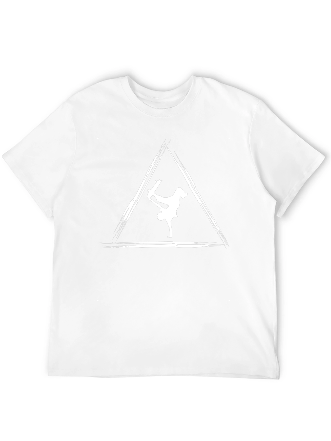 Skater Triangle Graphic Tee - Cool Black T-Shirt
