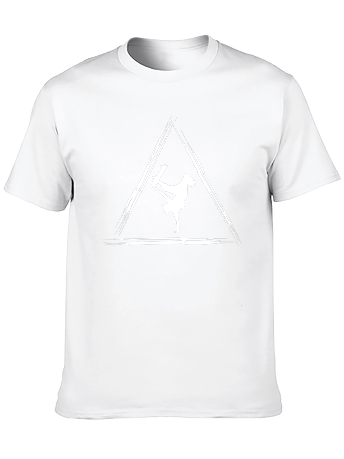 Skater Triangle Graphic Tee - Cool Black T-Shirt