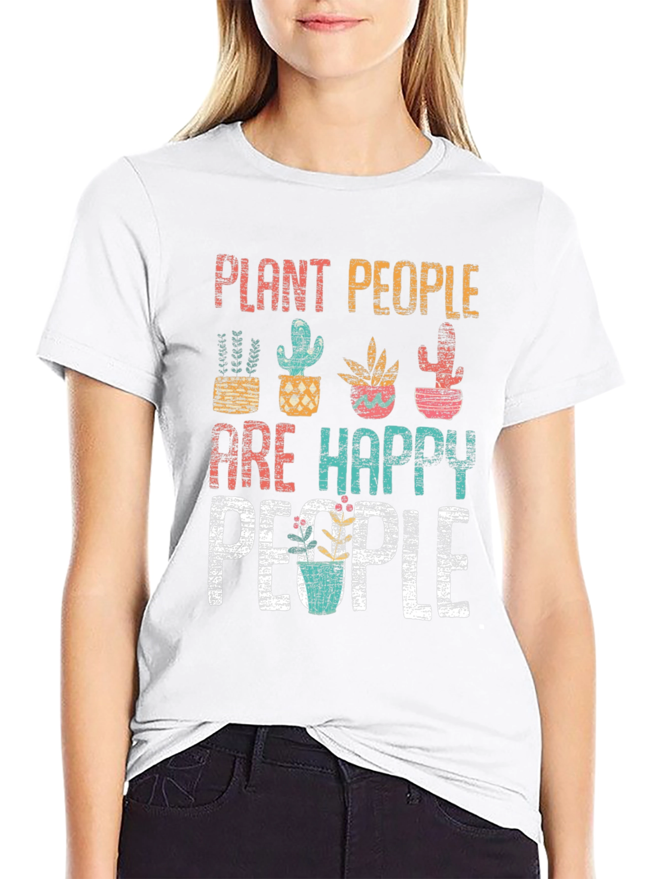 Plant People Happy People Graphic T-Shirt