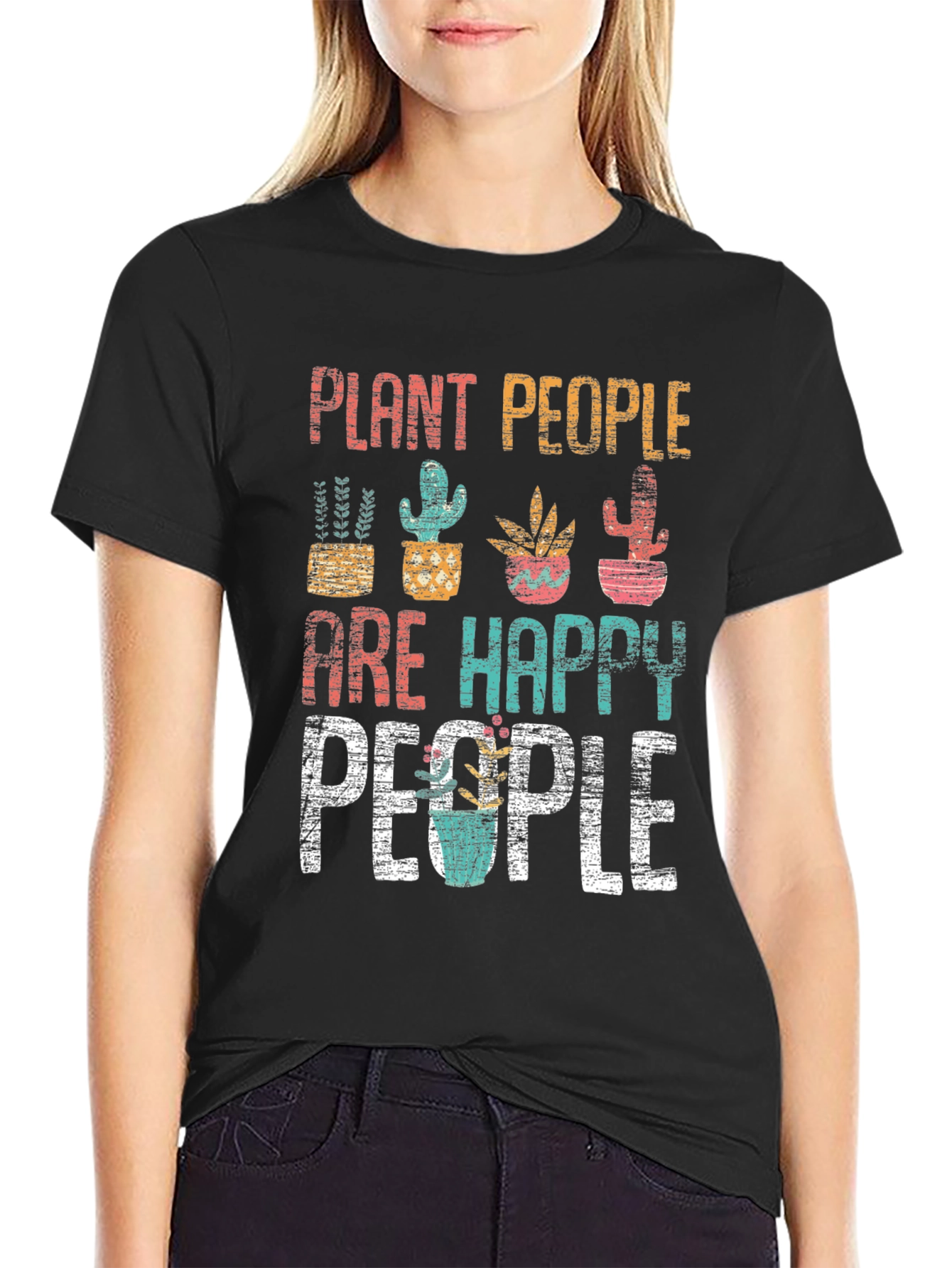 Plant People Happy People Graphic T-Shirt