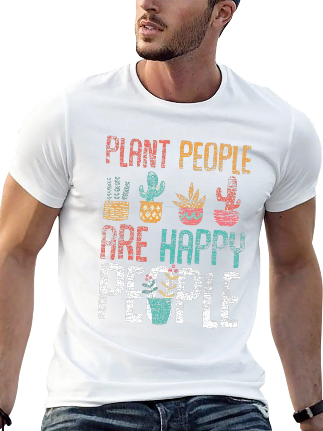 Plant People Happy People Graphic T-Shirt