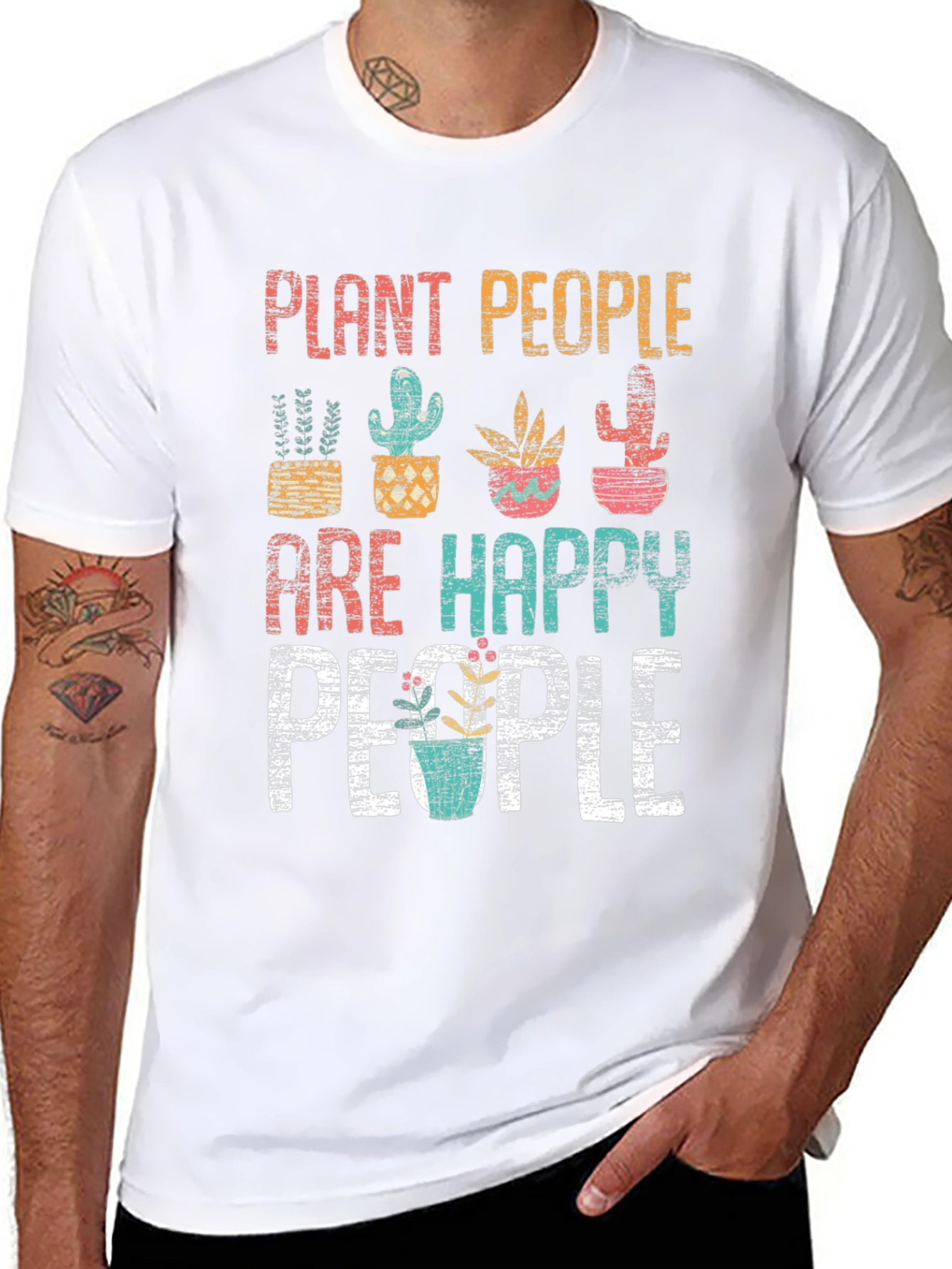 Plant People Happy People Graphic T-Shirt