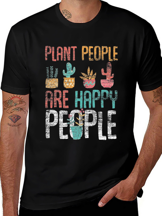 Plant People Happy People Graphic T-Shirt